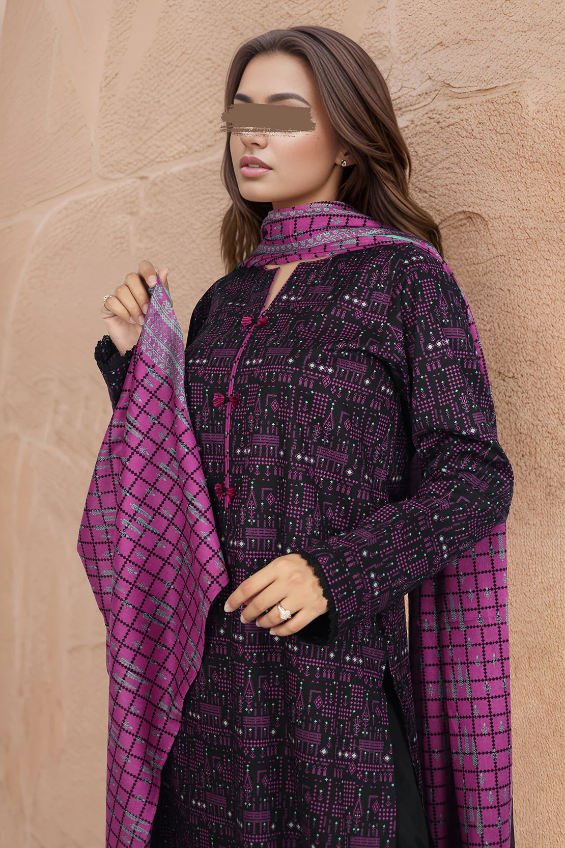 Unstitched Printed Lawn 3 Piece - Image 3