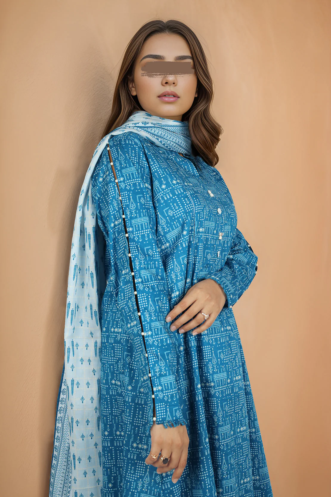 Unstitched Printed Lawn 3 Piece - Image 3