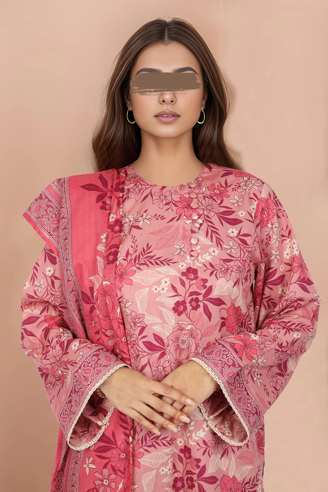 Unstitched Printed Lawn 3 Piece - Image 2