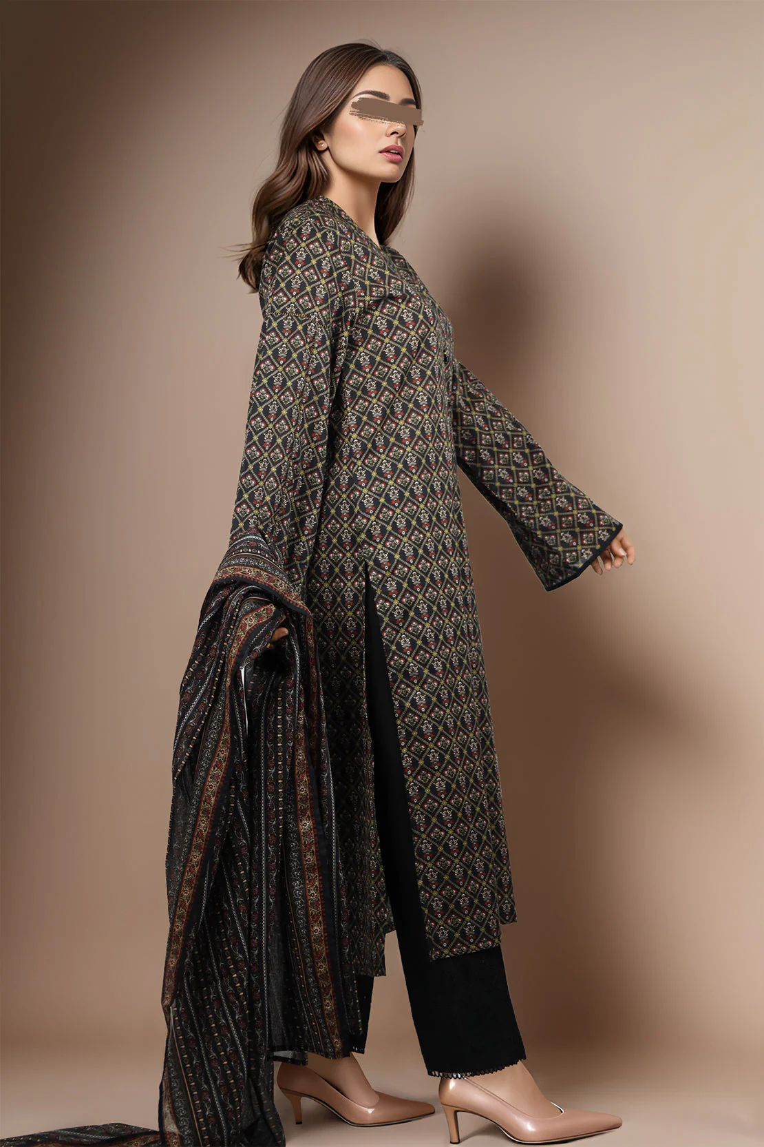 Unstitched Printed Lawn 3 Piece - Image 3