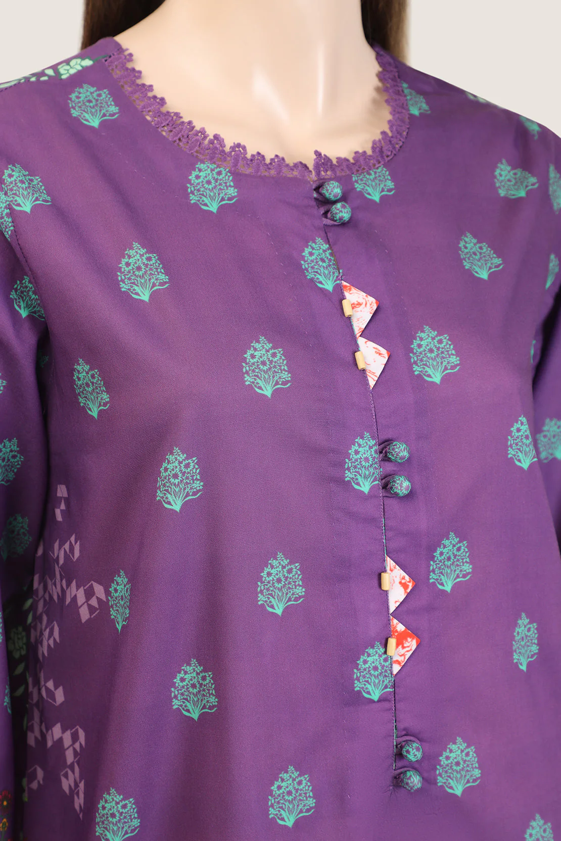 Unstitched Printed Lawn 3 Piece - Image 3