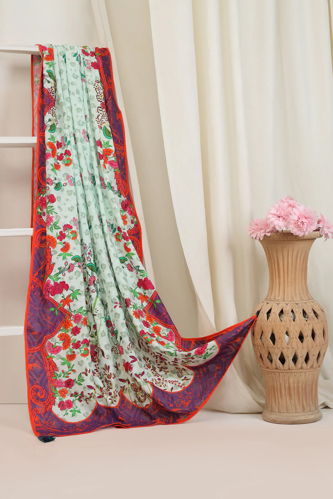 Unstitched Printed Lawn 3 Piece - Image 5