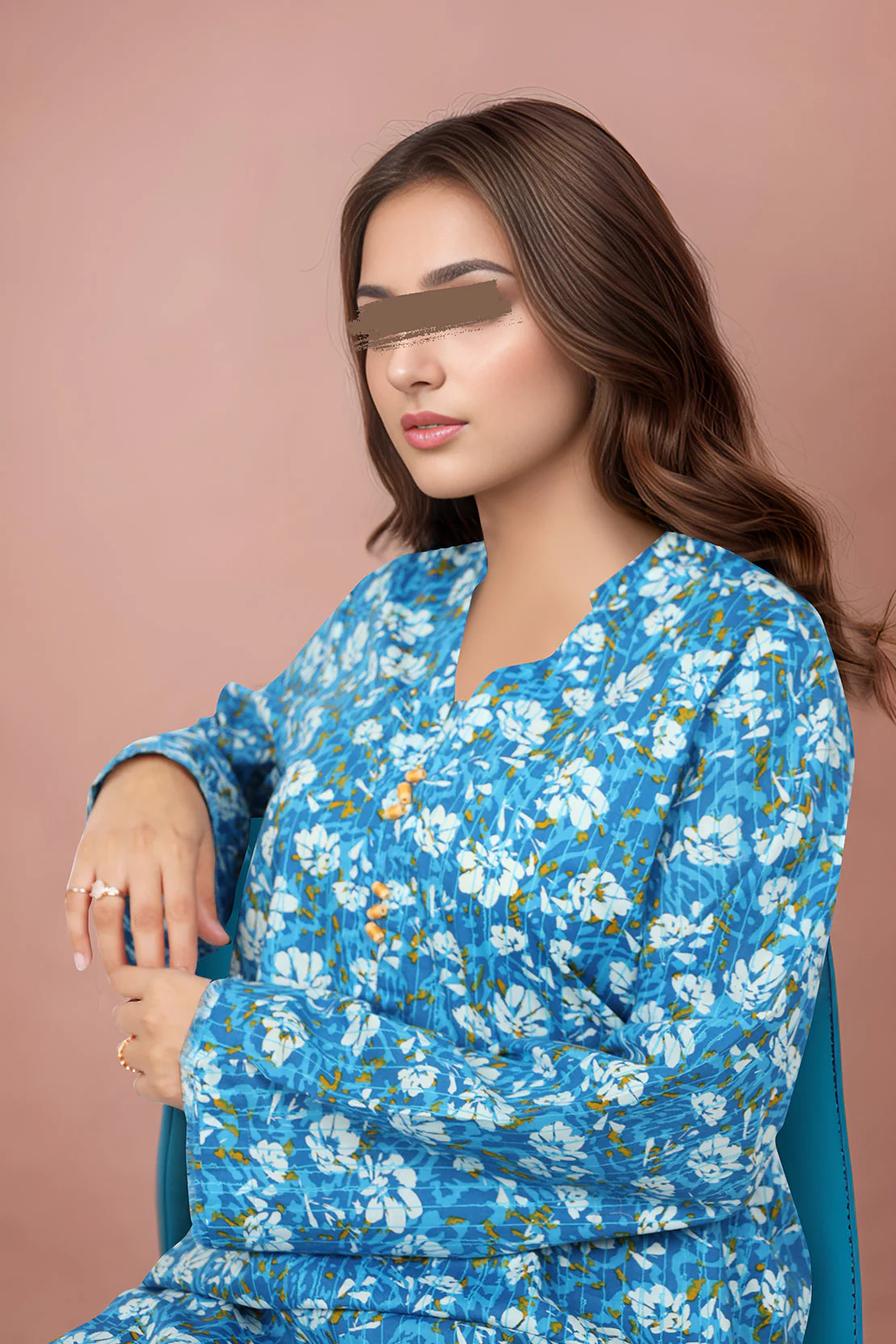 Unstitched Printed Lawn 2 piece (shirt/trouser) - Image 2