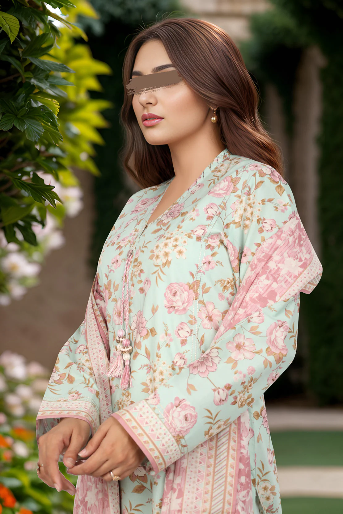 Unstitched Printed Lawn 3 Piece - Image 3