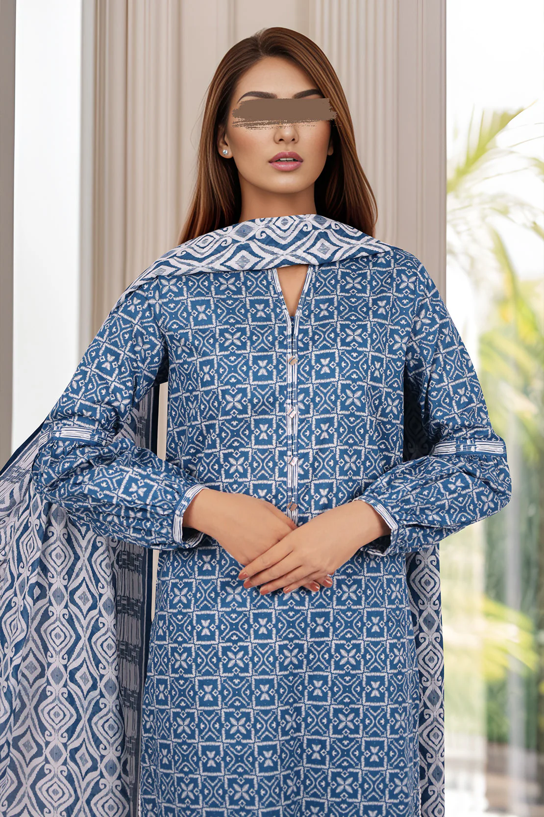Unstitched Printed Lawn 3 Piece - Image 3