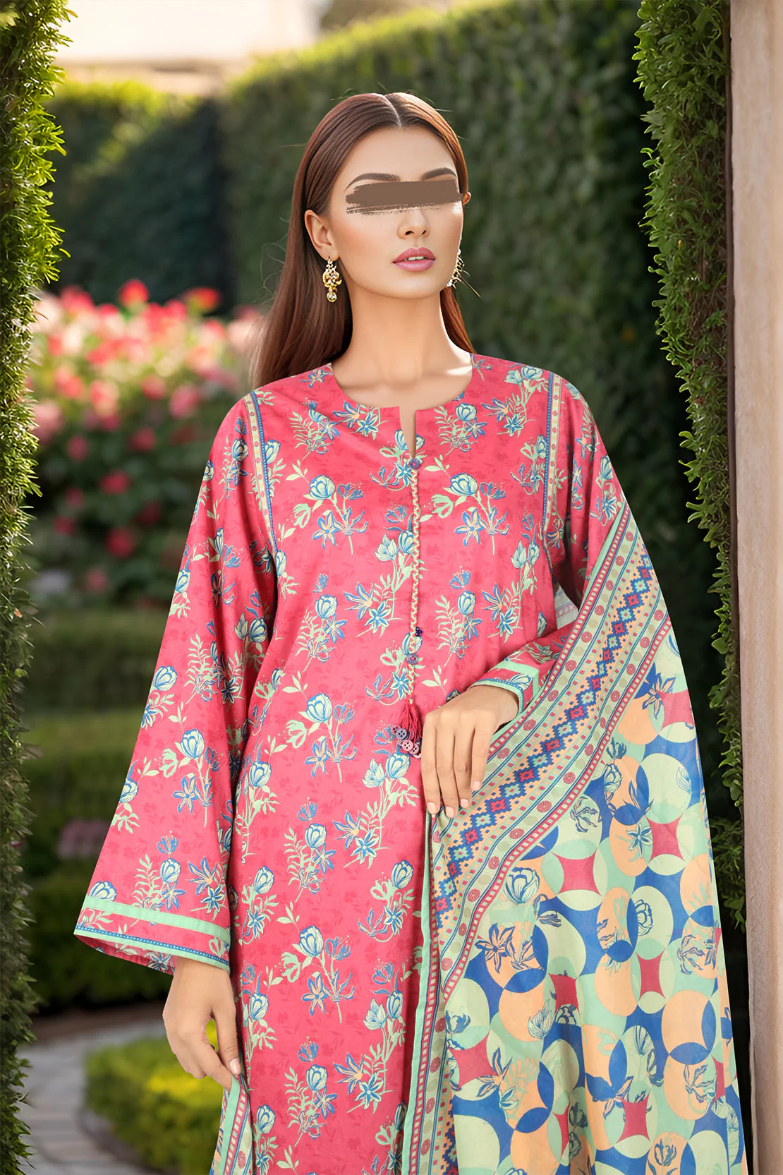 Unstitched Printed Lawn 3 Piece - Image 3