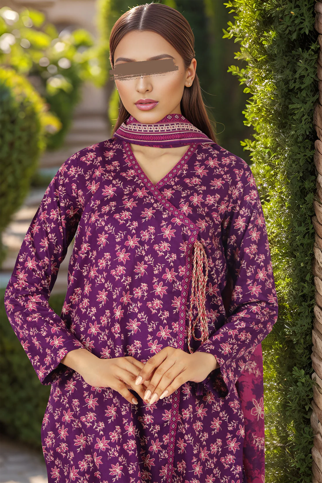 Unstitched Printed Lawn 3 Piece - Image 3