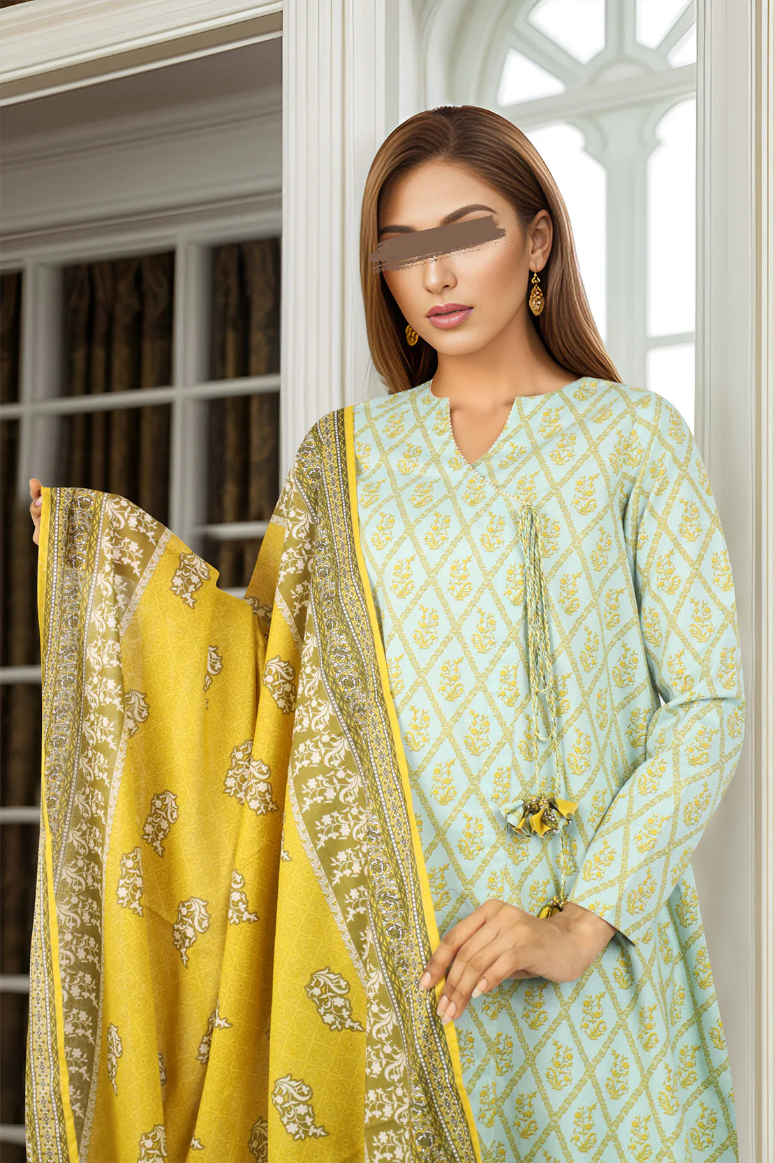 Unstitched Printed Lawn 3 Piece - Image 3
