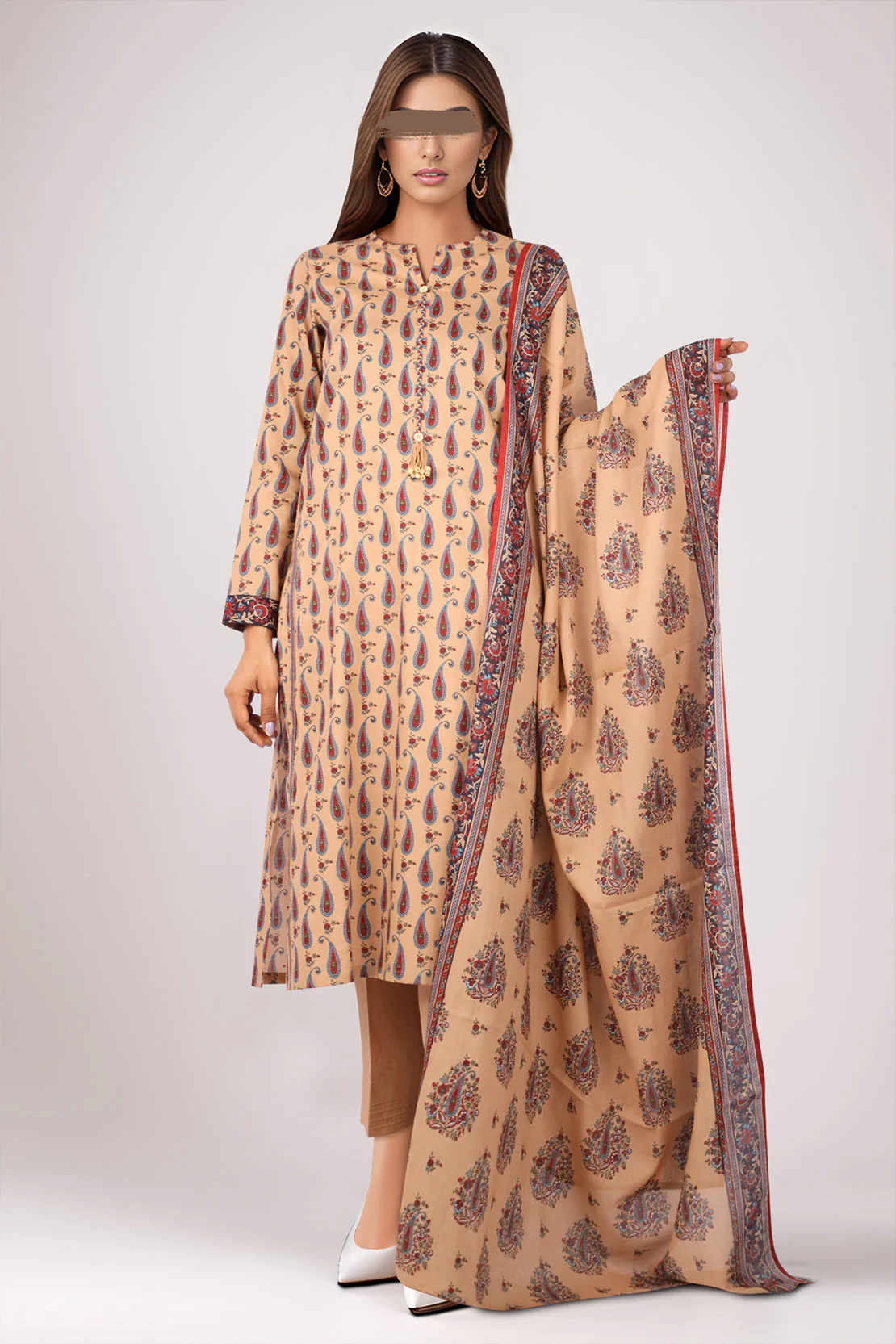 Unstitched Printed Lawn 3 Piece - Image 3