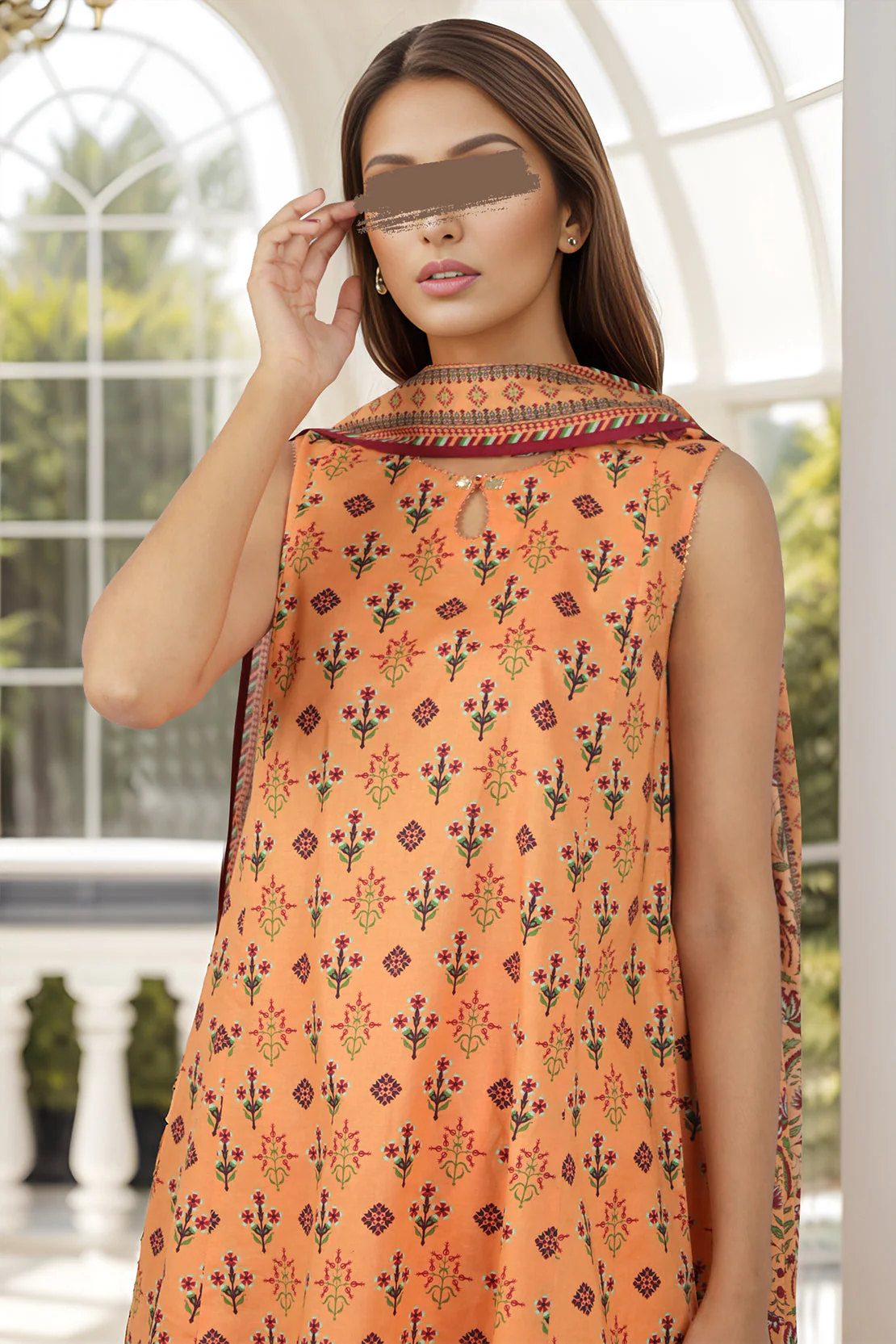 Unstitched Printed Lawn 3 Piece - Image 3
