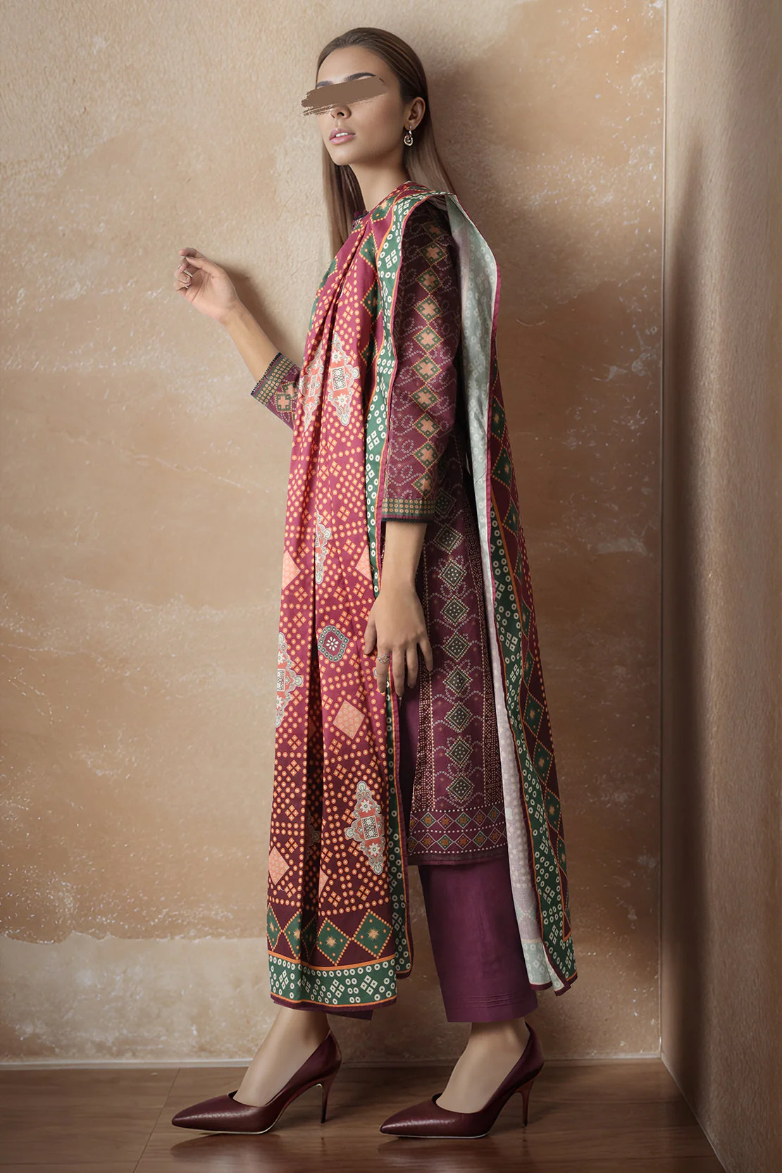 Unstitched Printed Lawn 3 Piece - Image 3