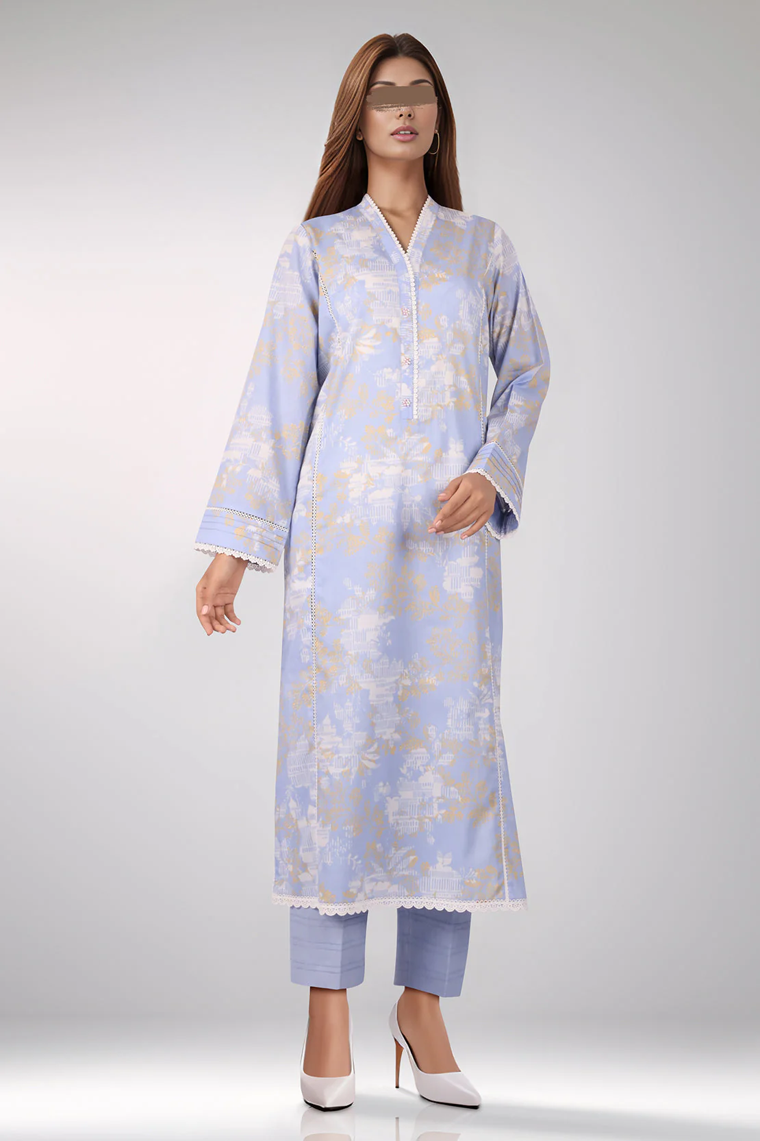 Unstitched Printed Lawn 3 Piece - Image 2