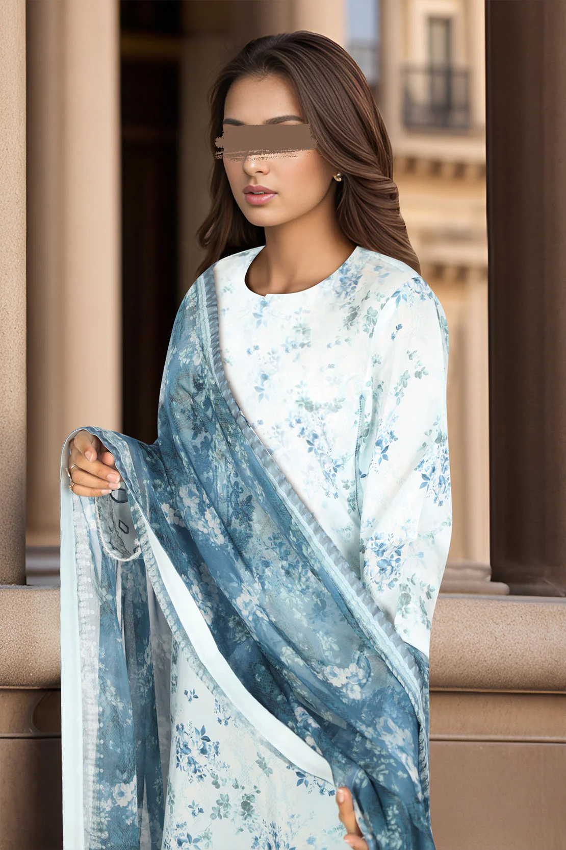 Unstitched Printed Lawn 3 Piece - Image 3