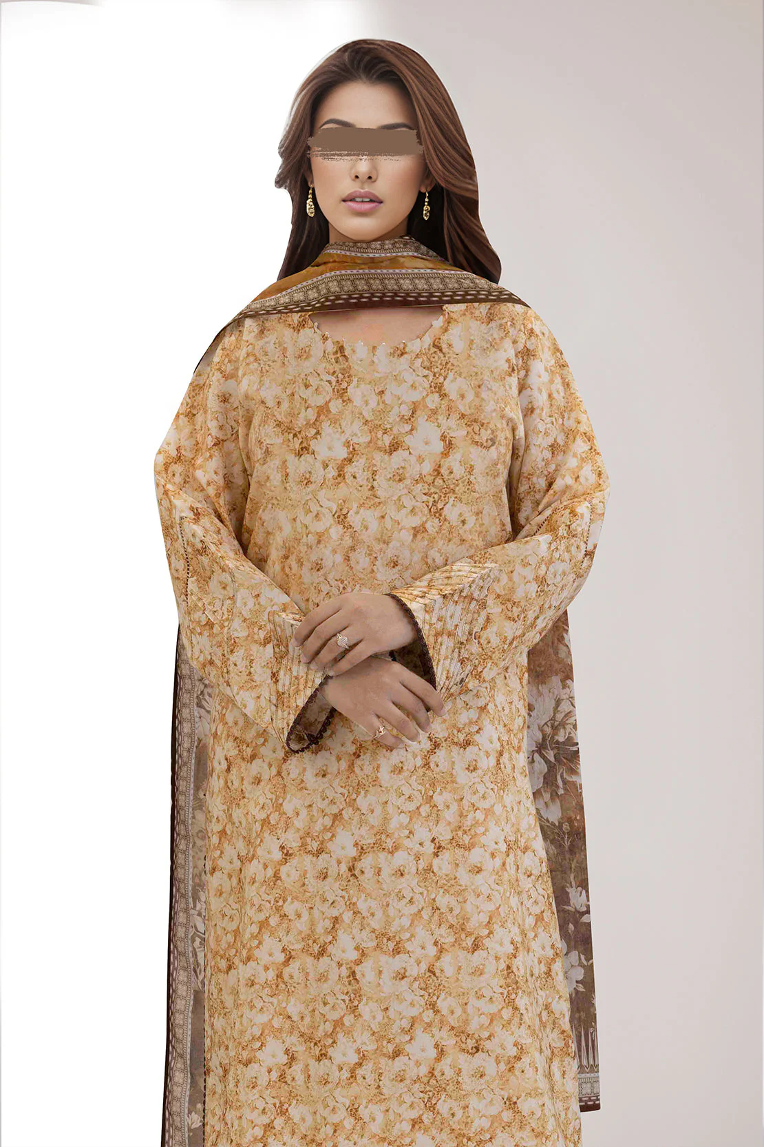 Unstitched Printed Lawn 3 Piece - Image 2