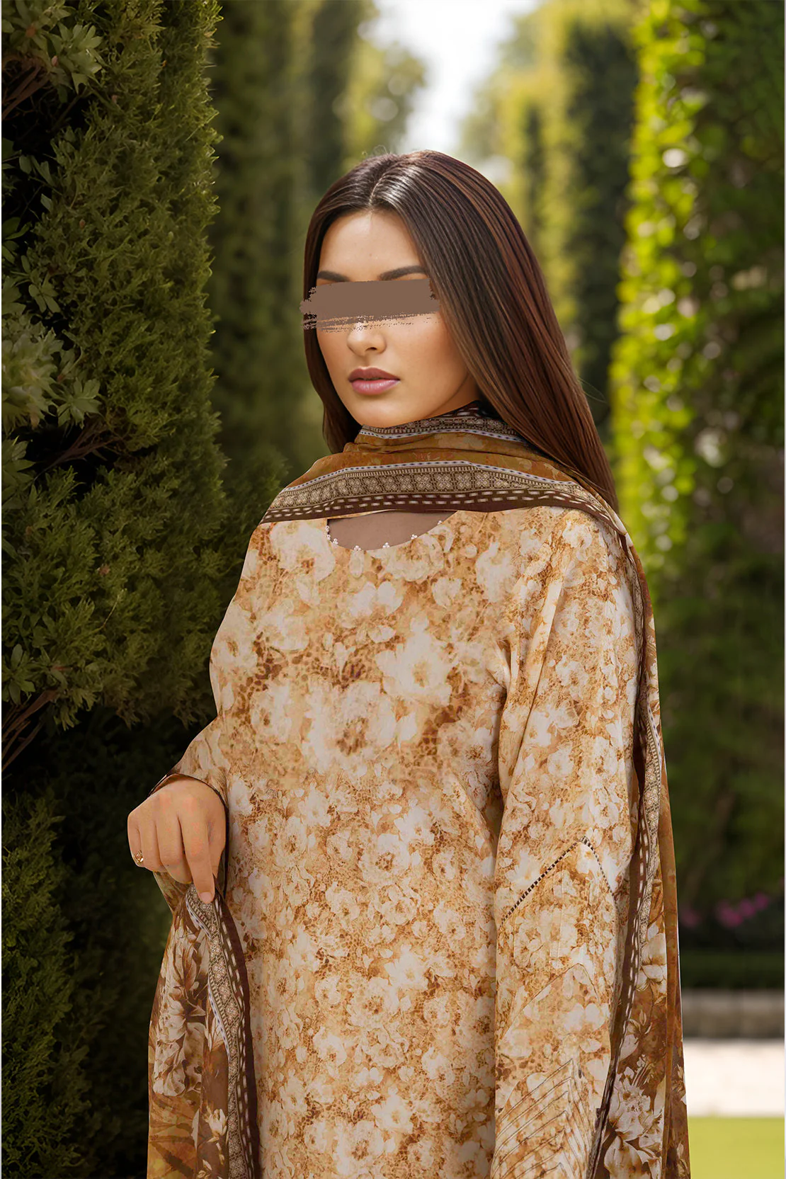 Unstitched Printed Lawn 3 Piece - Image 3