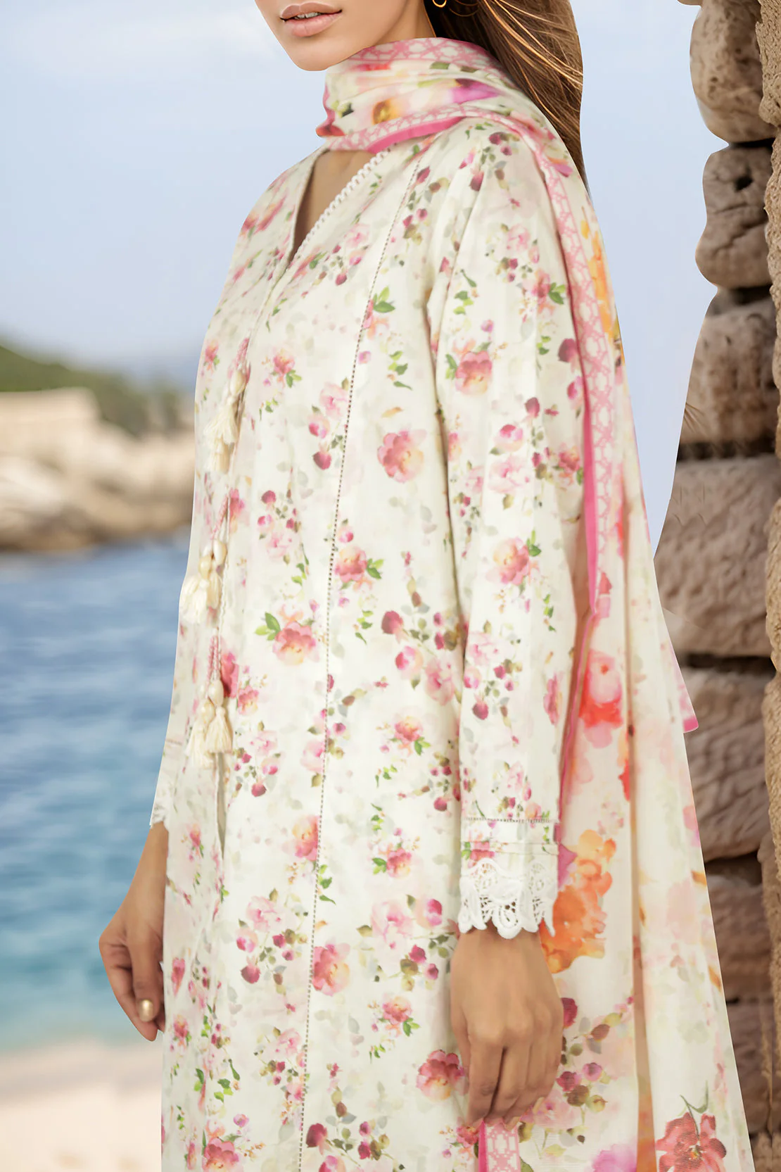 Unstitched Printed Lawn 3 Piece - Image 2