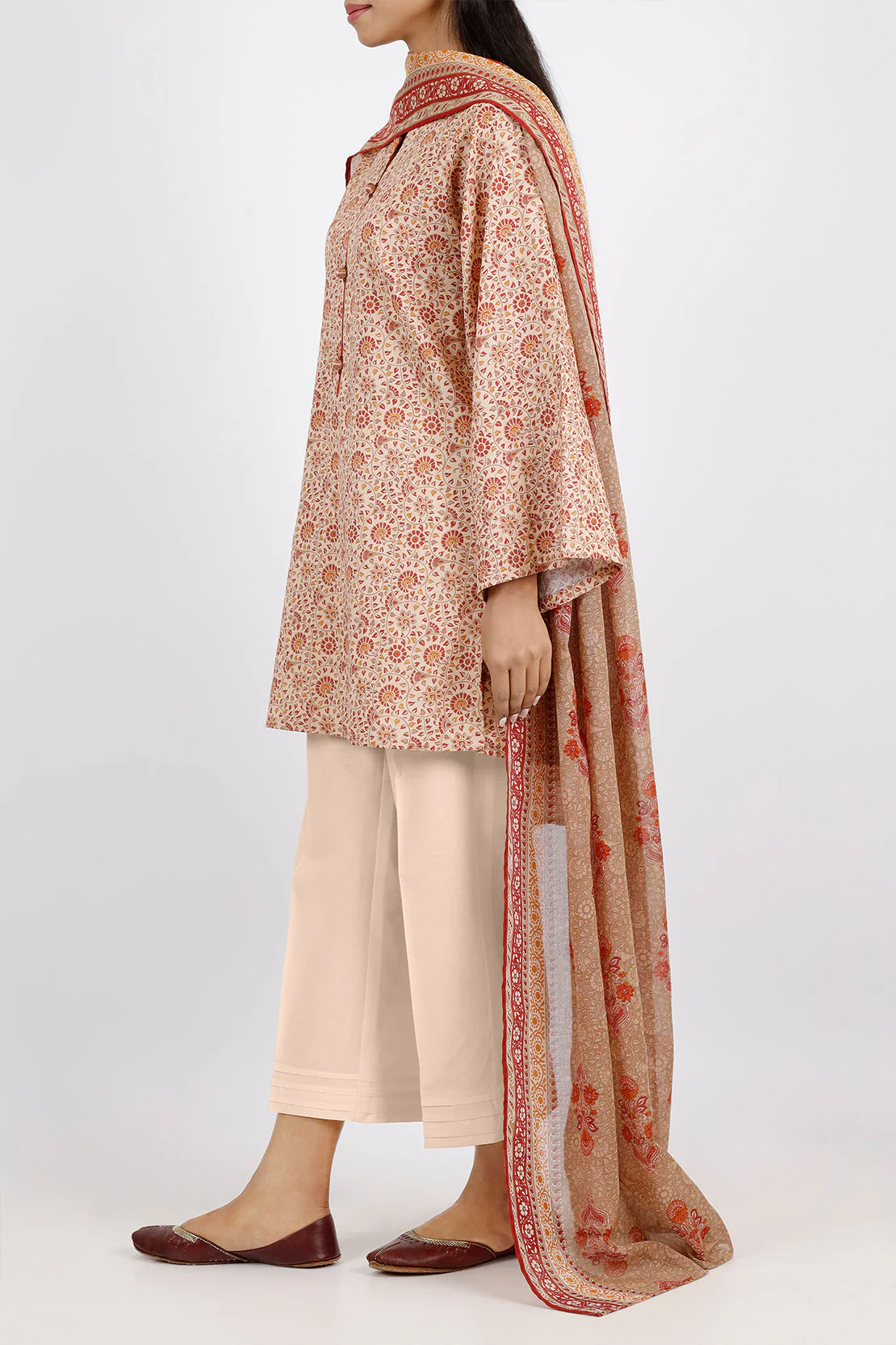 Unstitched Printed Lawn 3 Piece - Image 2