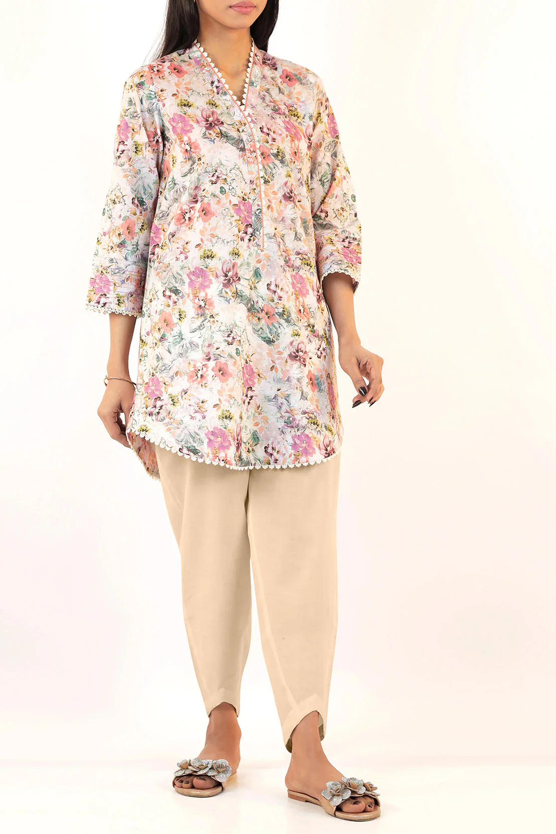 Unstitched Printed Lawn 3 Piece - Image 4