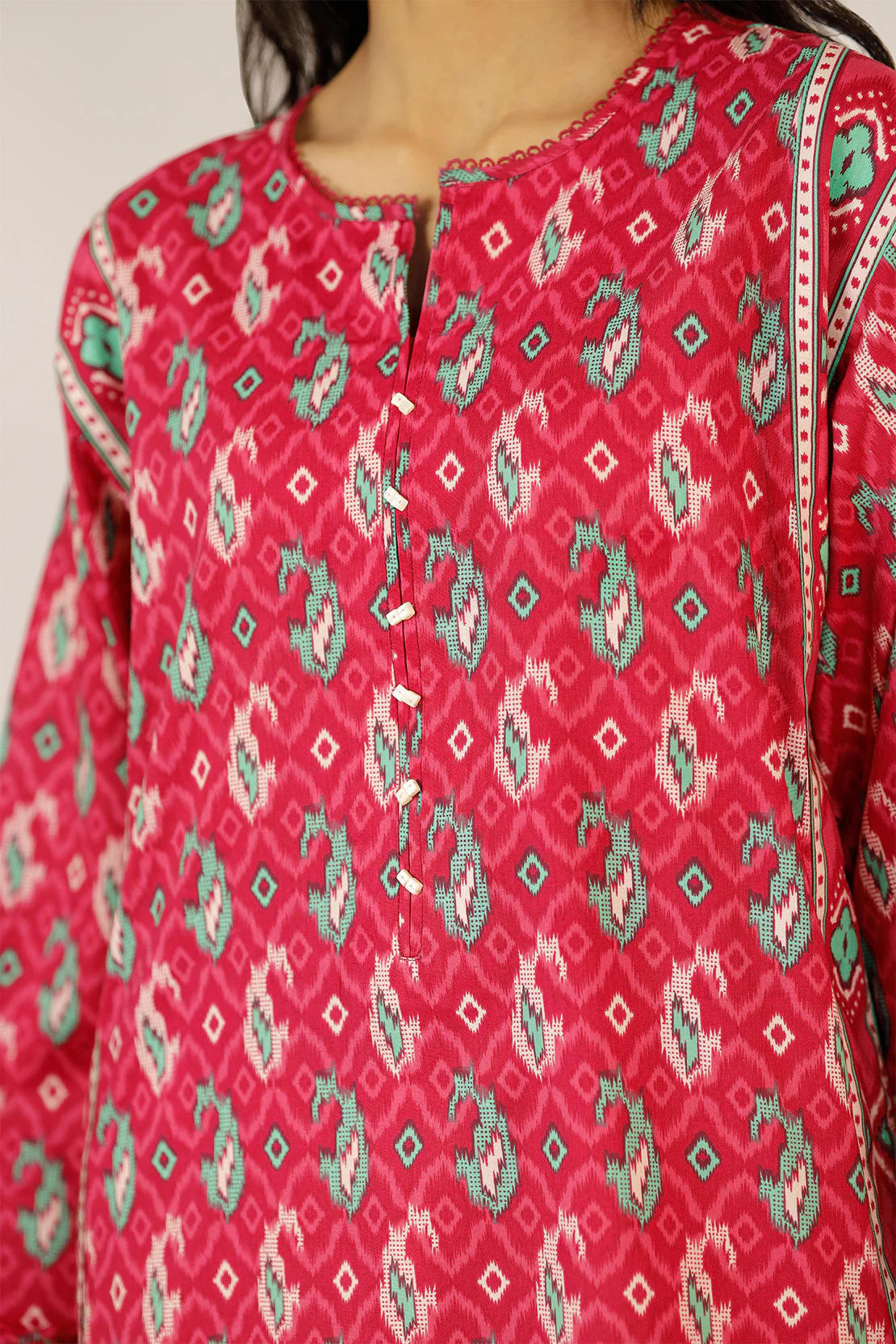 Unstitched Printed Lawn 3 Piece - Image 4
