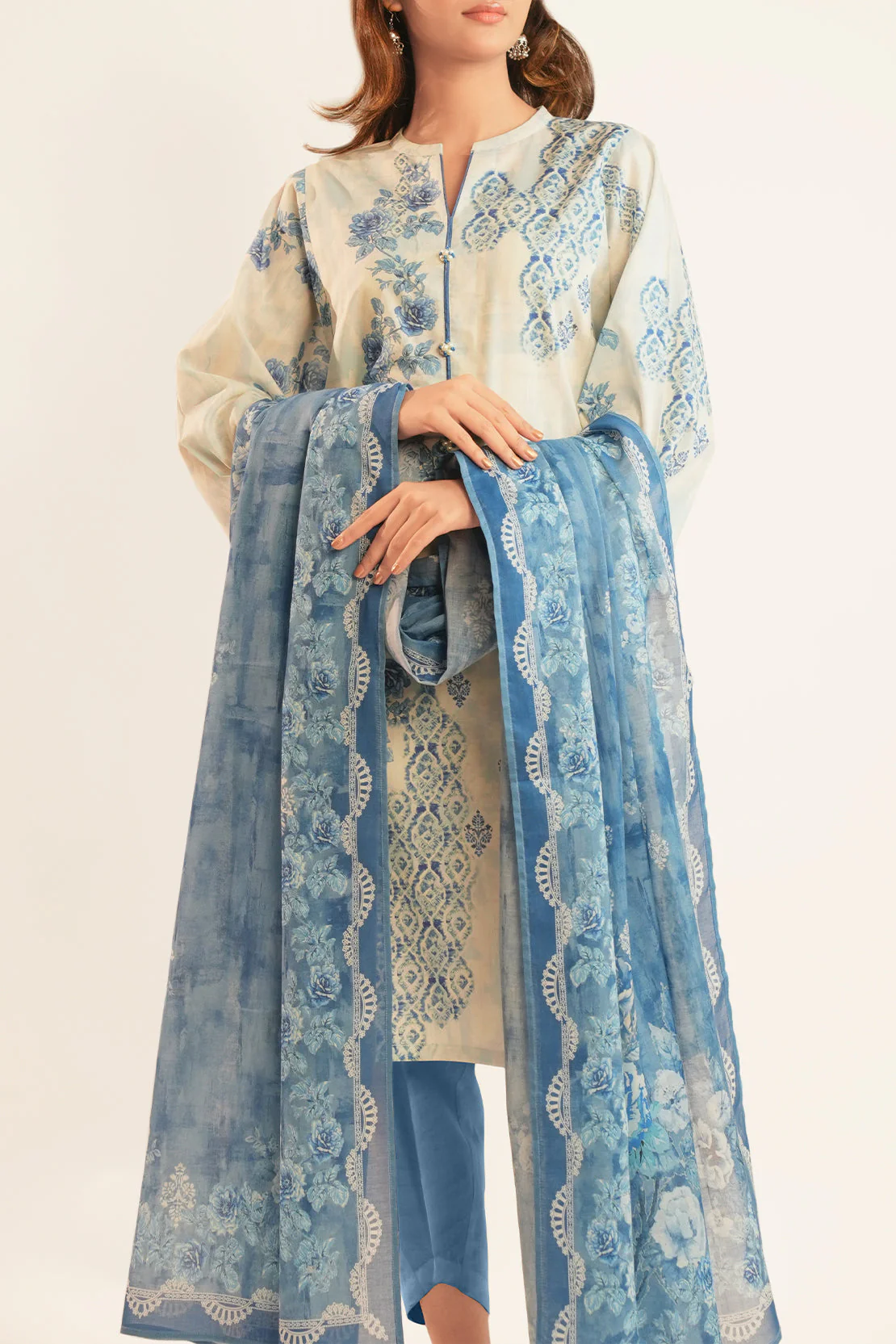 Unstitched Printed Lawn 3 Piece - Image 3