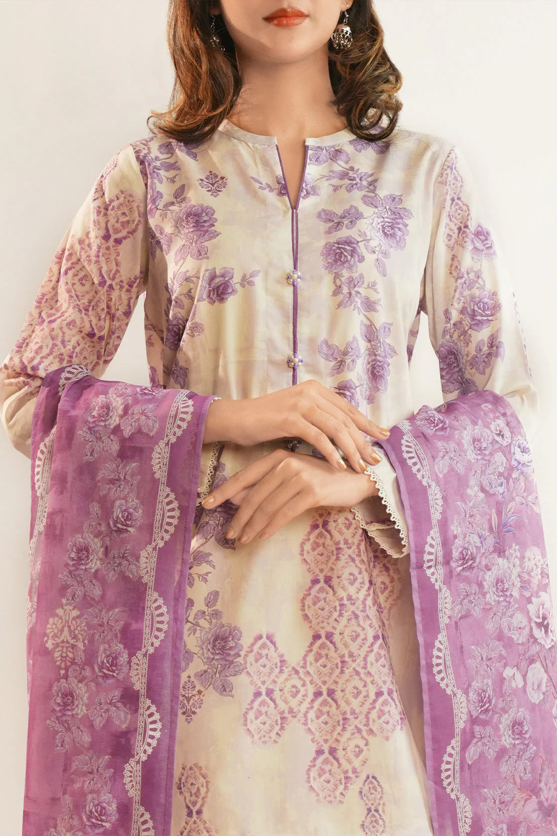 Unstitched Printed Lawn 3 Piece - Image 4