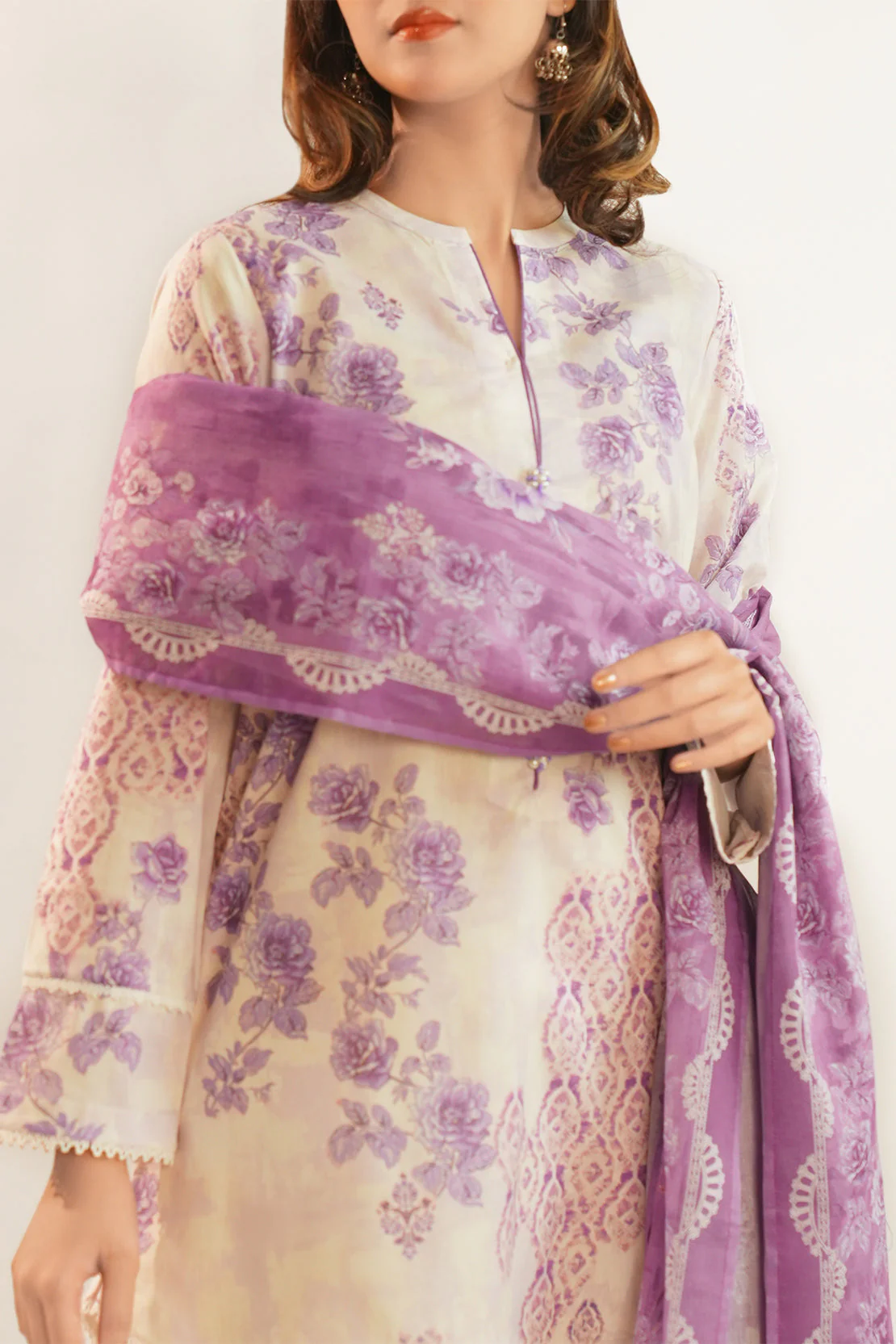 Unstitched Printed Lawn 3 Piece - Image 6