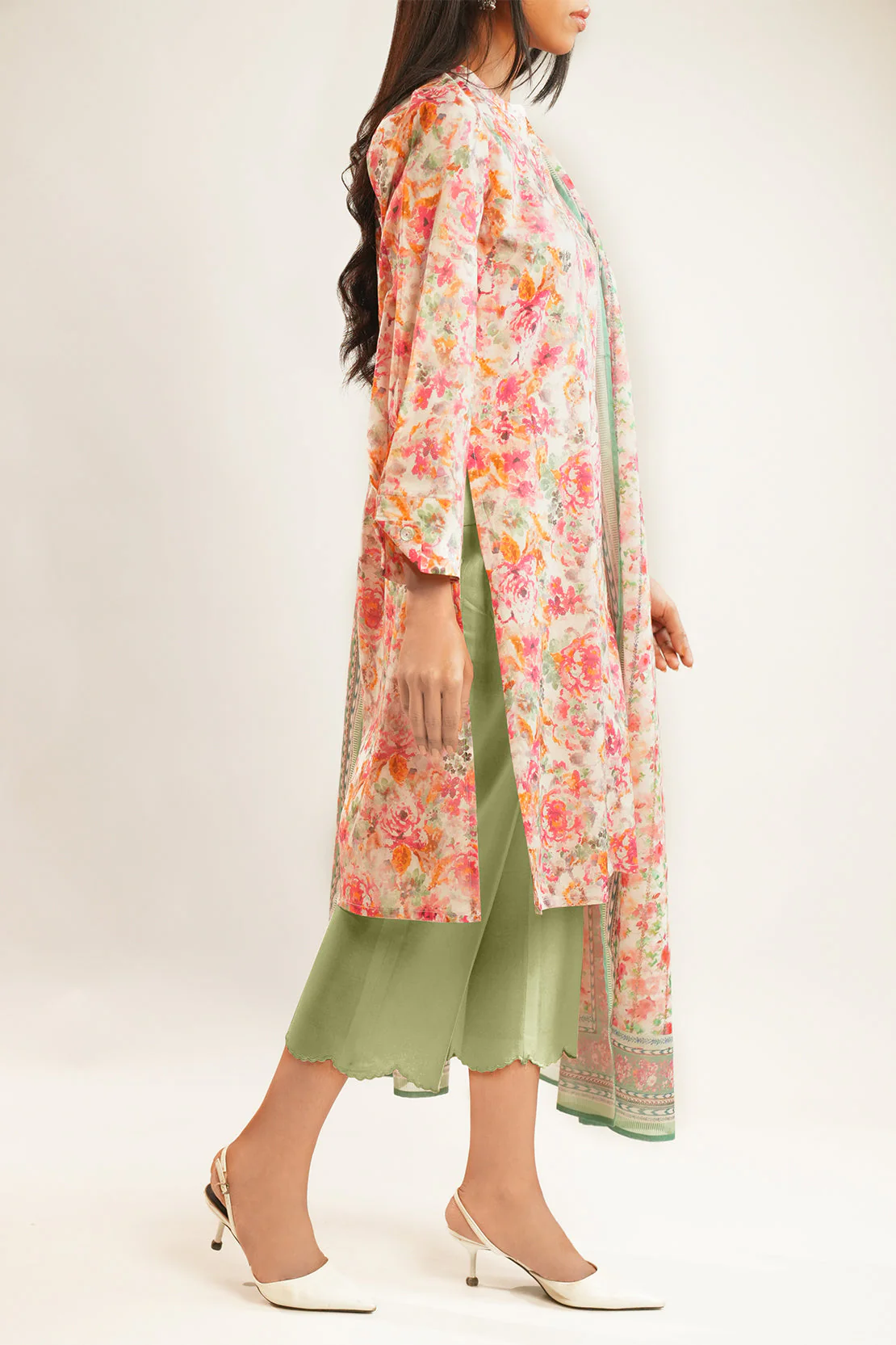 Unstitched Printed Lawn 3 Piece - Image 6