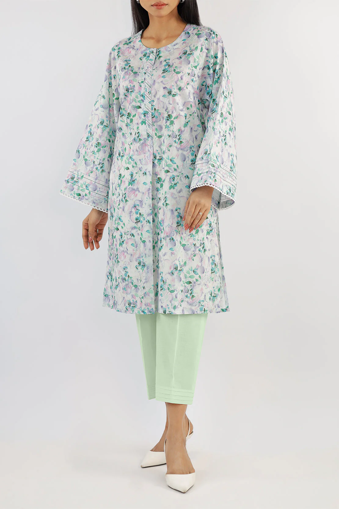 Unstitched Printed Lawn 3 Piece - Image 2