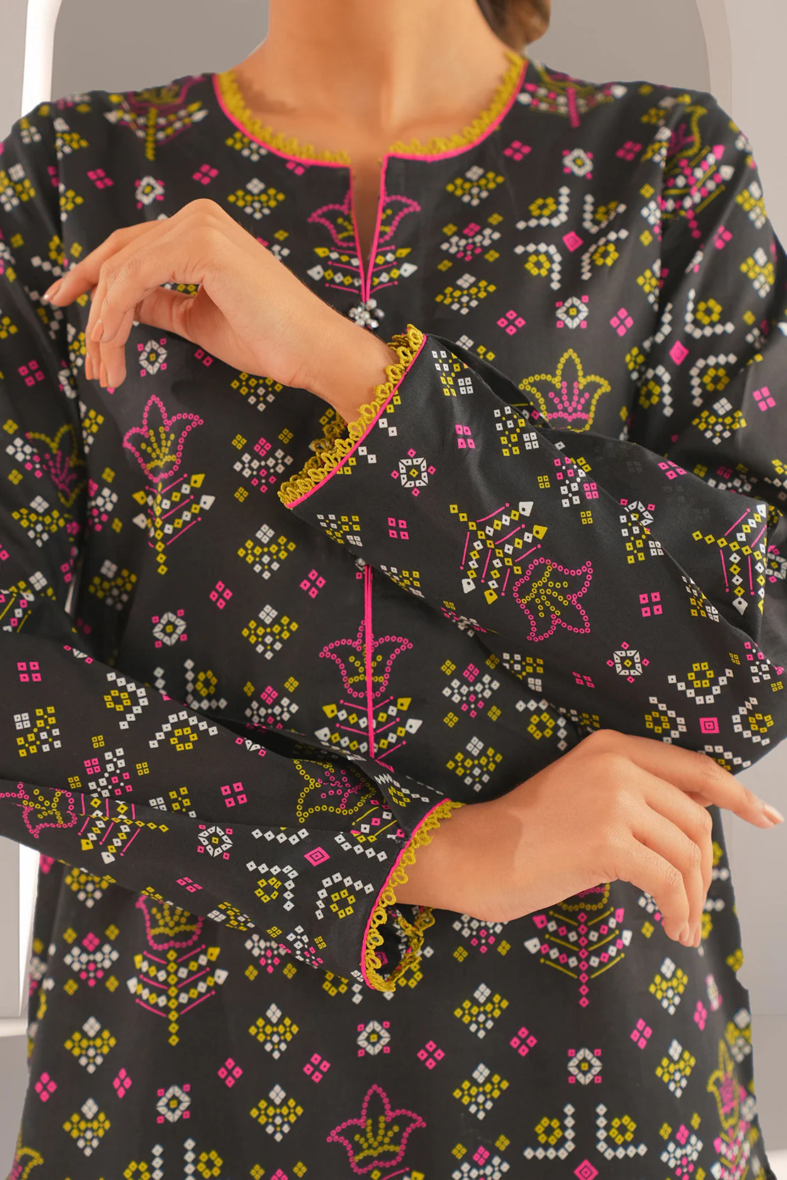 Unstitched Printed Lawn 3 Piece