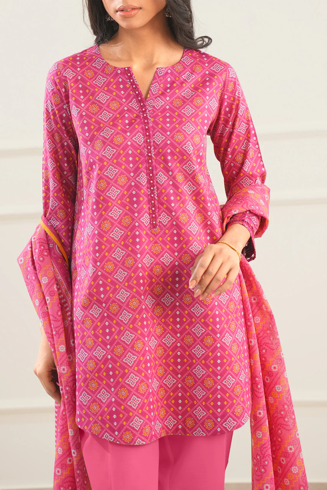 Unstitched Printed Lawn 3 Piece - Image 4