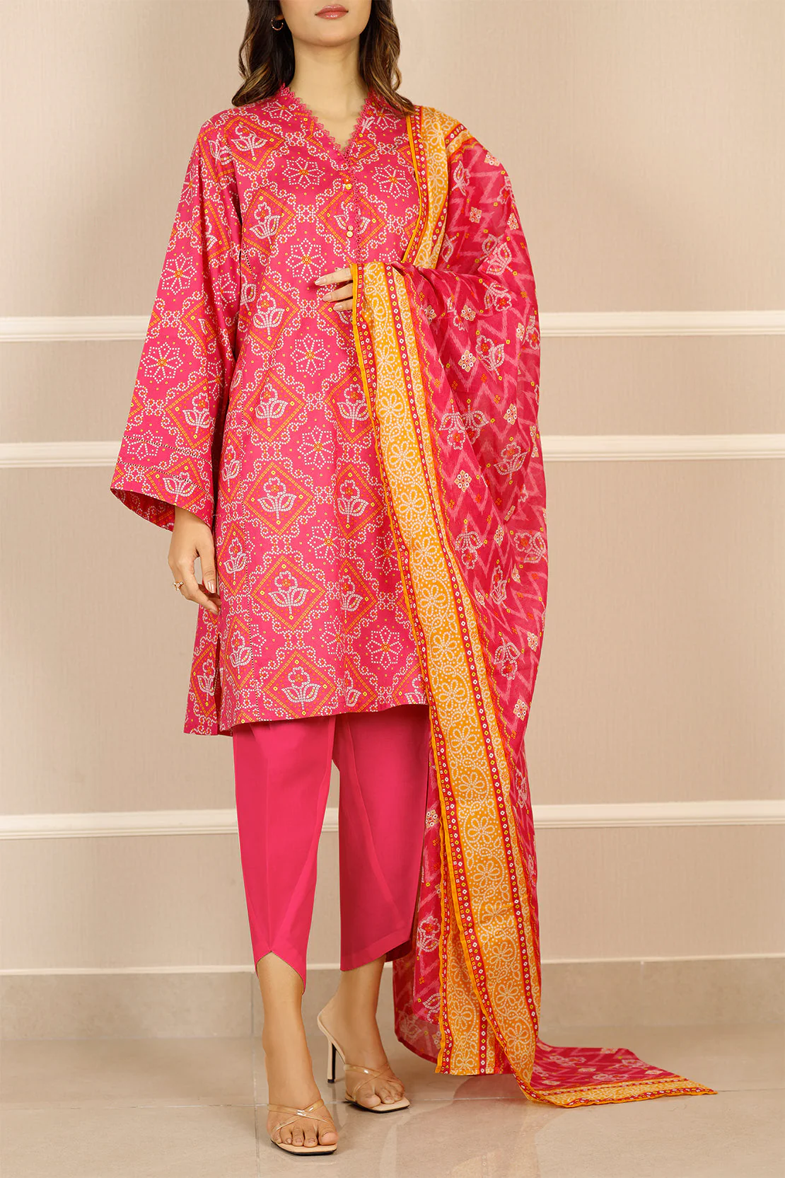 Unstitched Printed Lawn 3 Piece - Image 2
