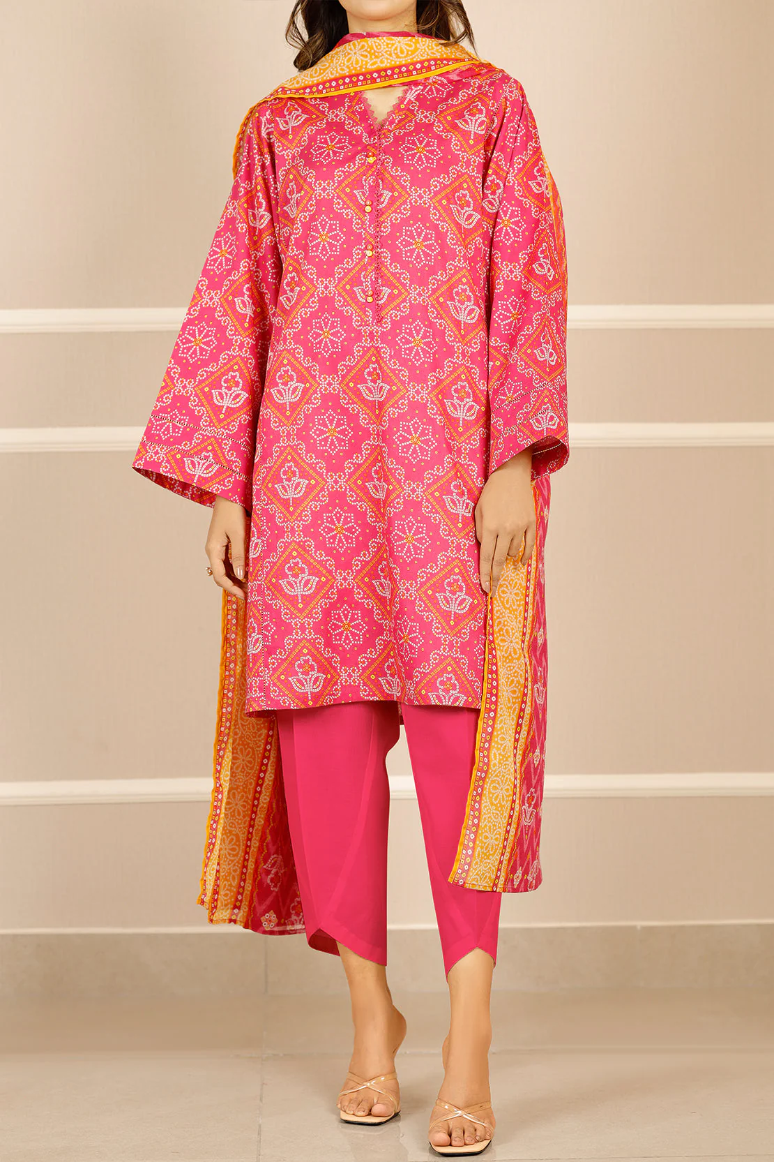 Unstitched Printed Lawn 3 Piece - Image 3