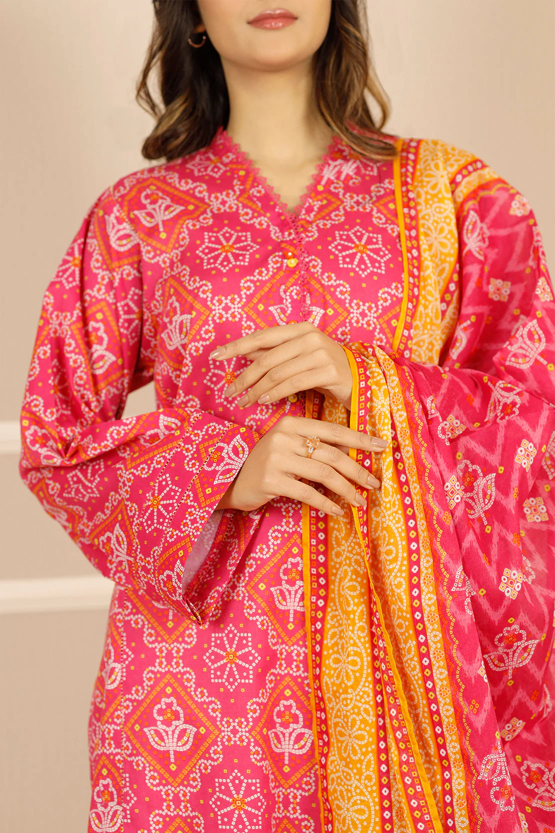 Unstitched Printed Lawn 3 Piece - Image 7