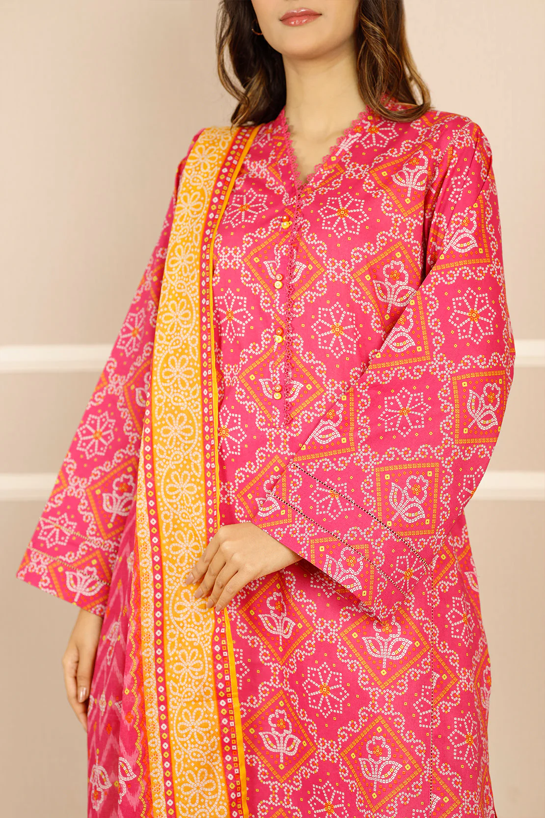 Unstitched Printed Lawn 3 Piece - Image 8
