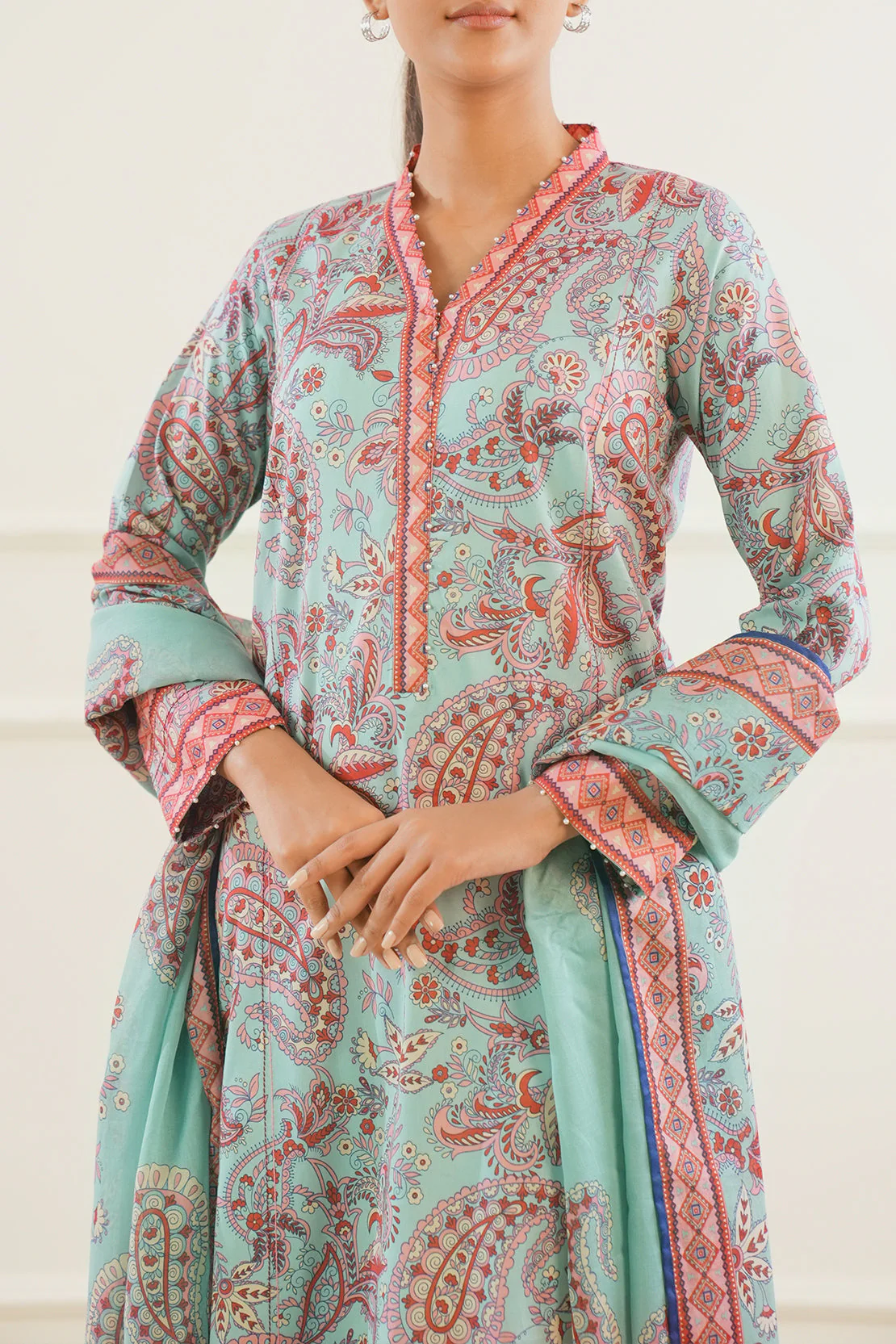 Unstitched Printed Lawn 3 Piece - Image 4