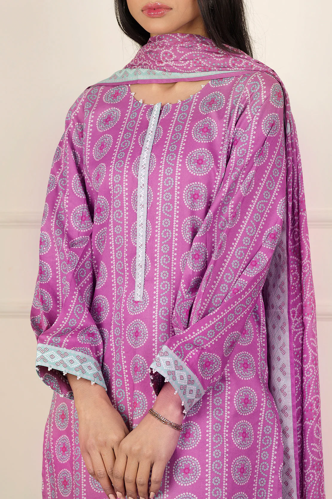 Unstitched Printed Lawn 3 Piece - Image 4