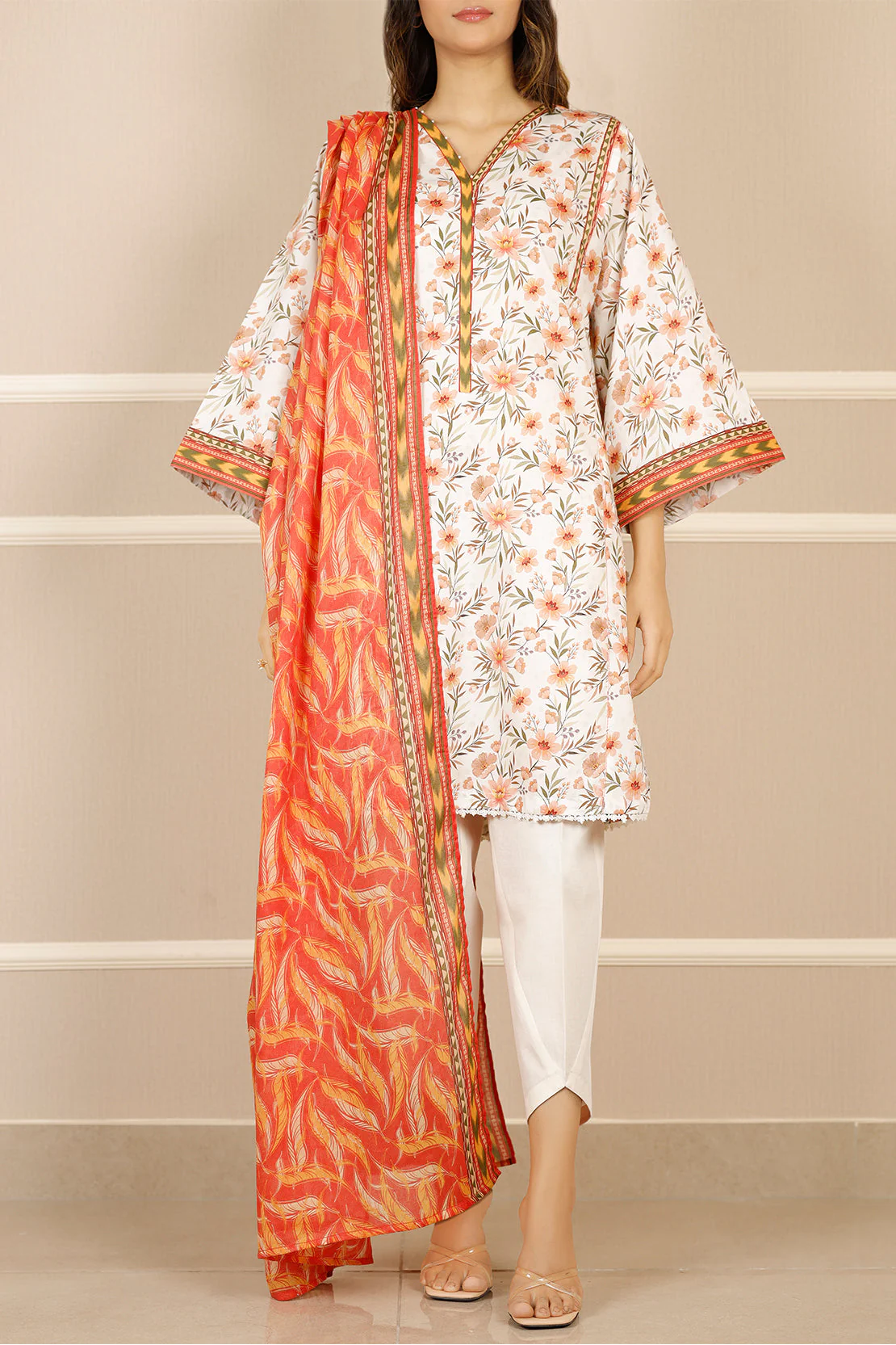 Unstitched Printed Lawn 3 Piece - Image 2