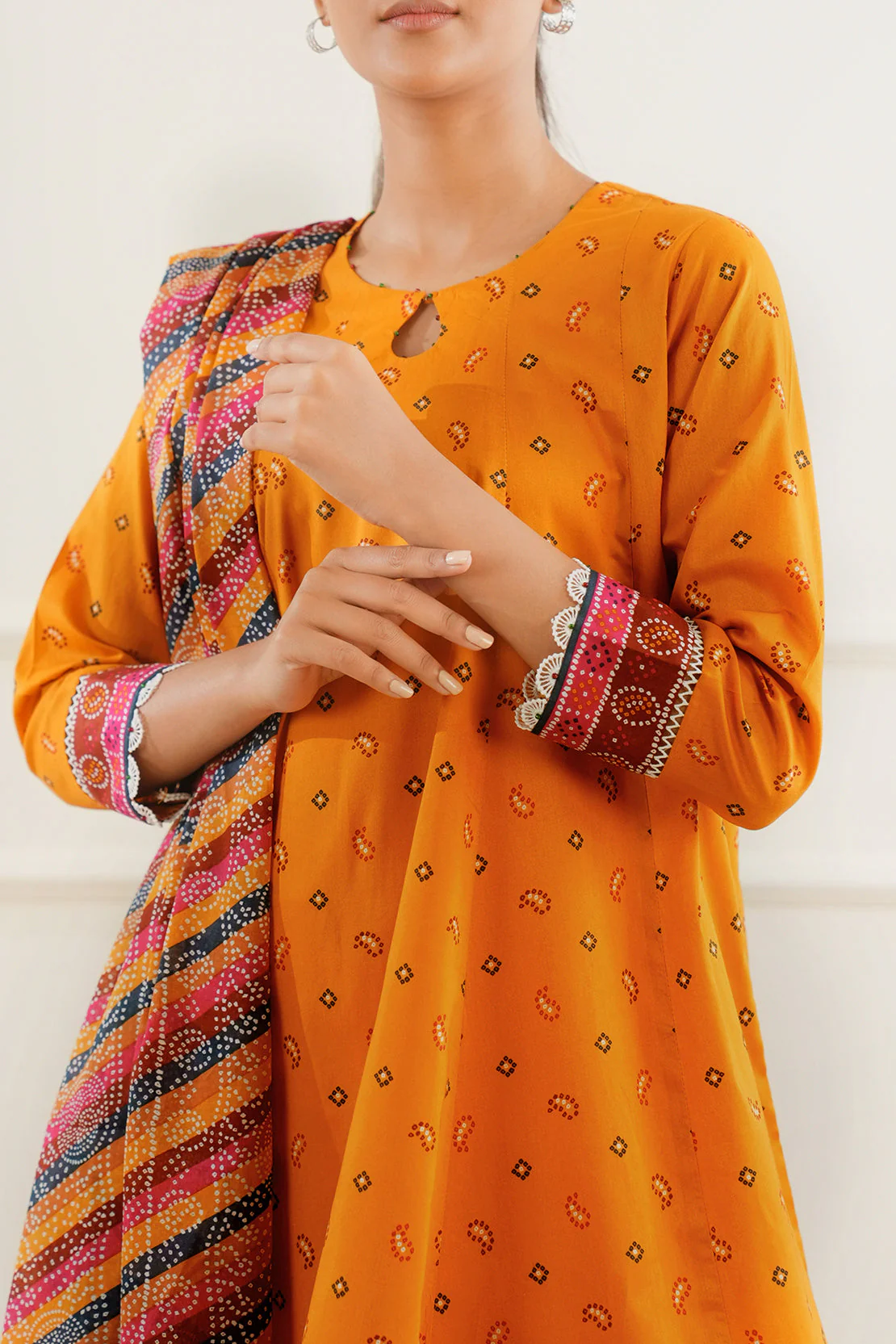 Unstitched Printed Lawn 3 Piece