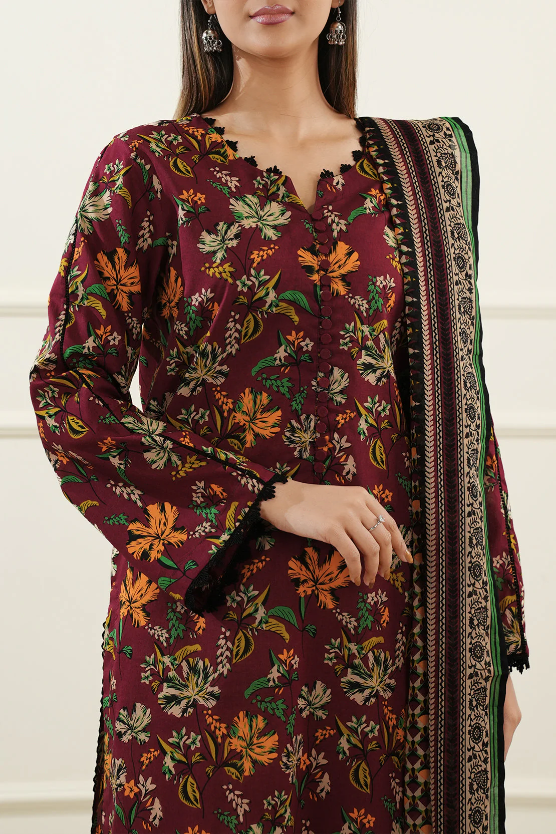 Unstitched Printed Lawn 3 Piece - Image 3