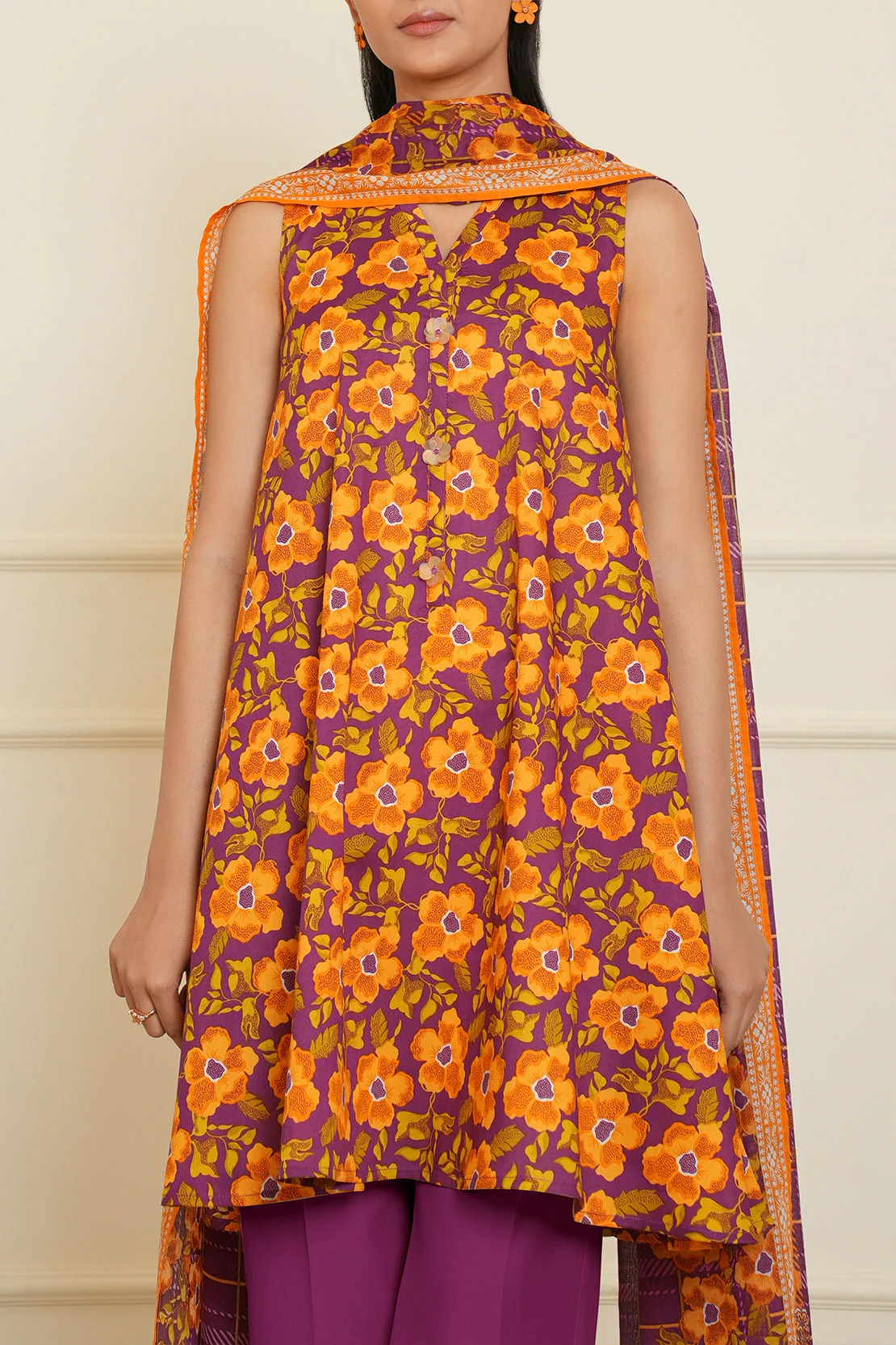 Unstitched Printed Lawn 3 Piece - Image 6