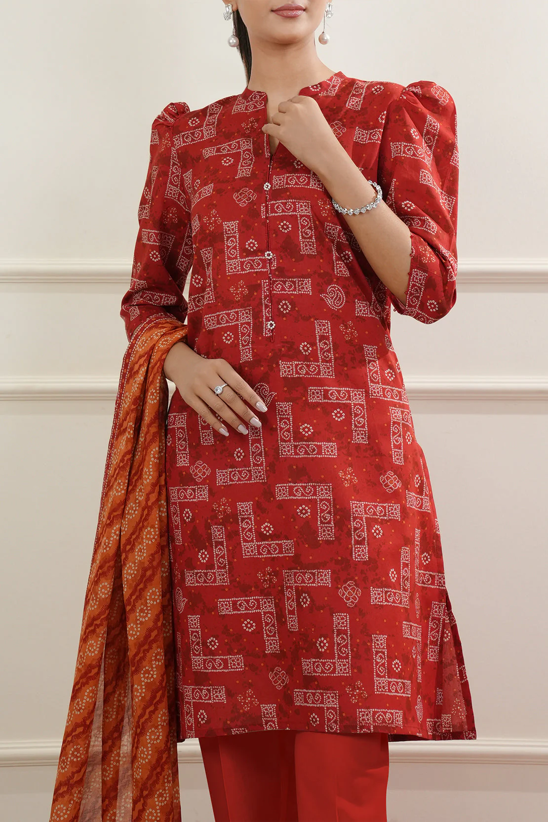 Unstitched Printed Lawn 3 Piece - Image 4