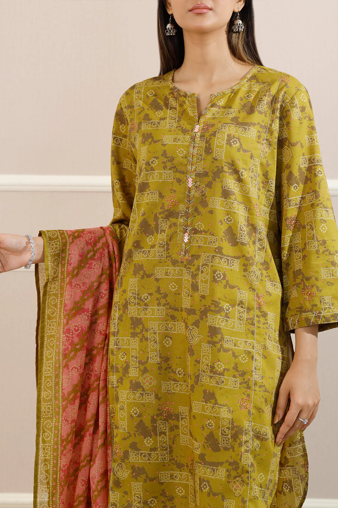 Unstitched Printed Lawn 3 Piece