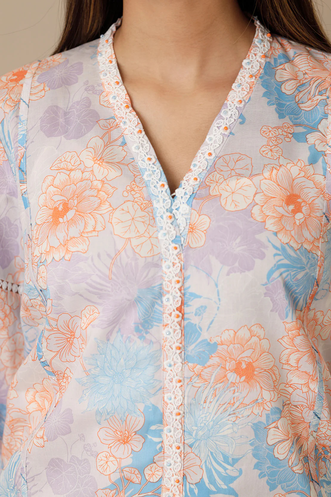 Unstitched Printed Lawn 3 Piece - Image 8