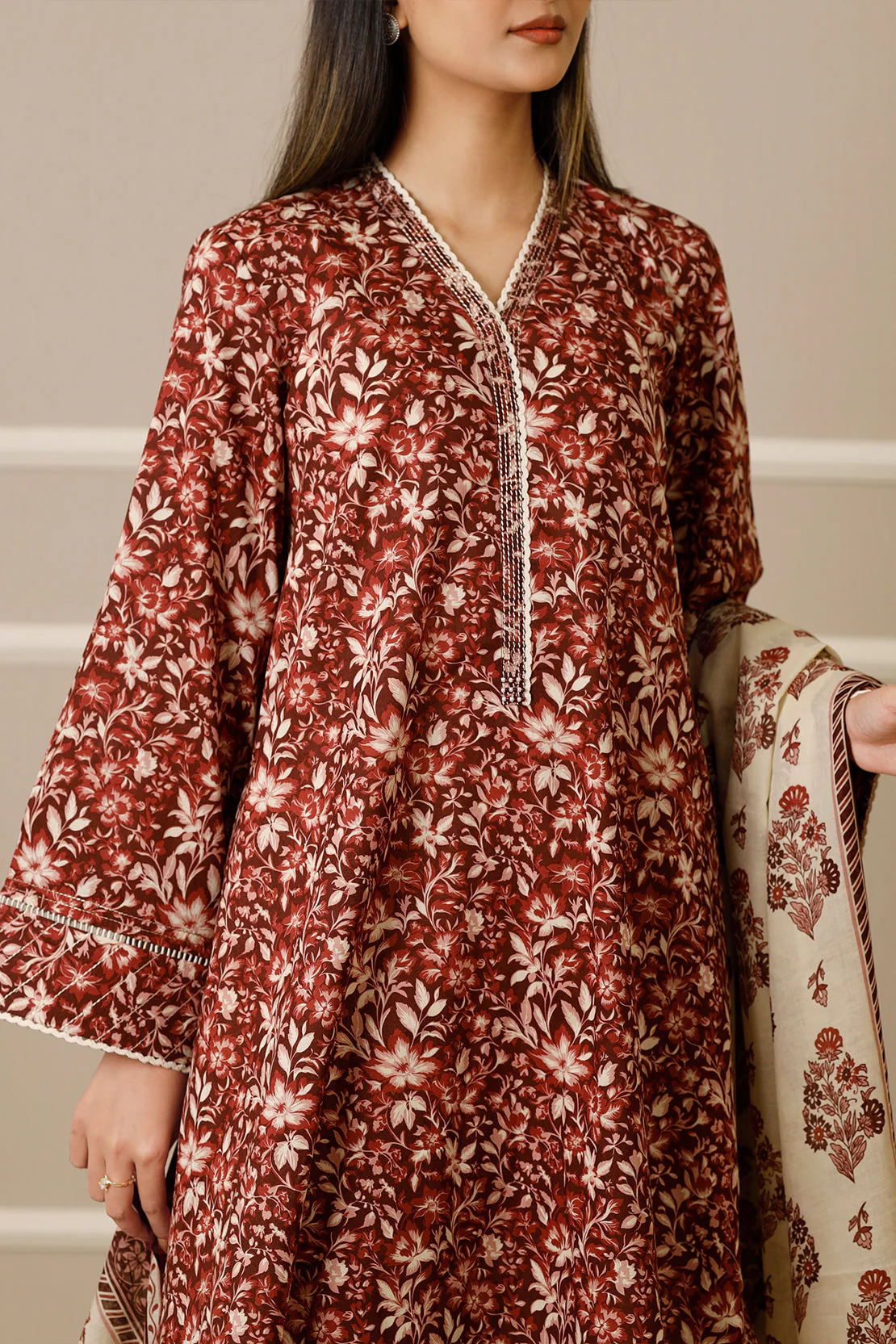 Unstitched Printed Lawn 3 Piece - Image 7