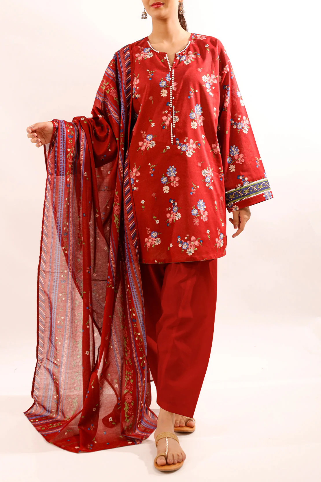 Unstitched Printed Lawn 3 Piece - Image 3