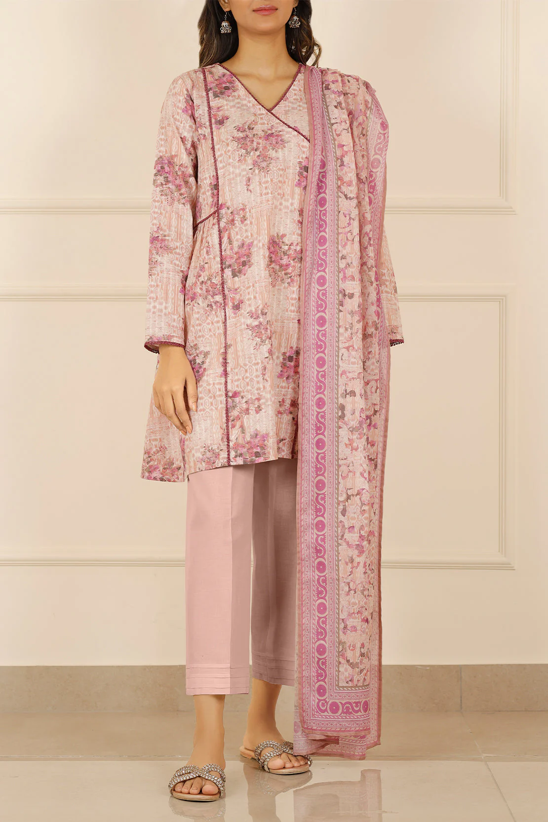 Unstitched Printed Lawn 3 Piece - Image 2