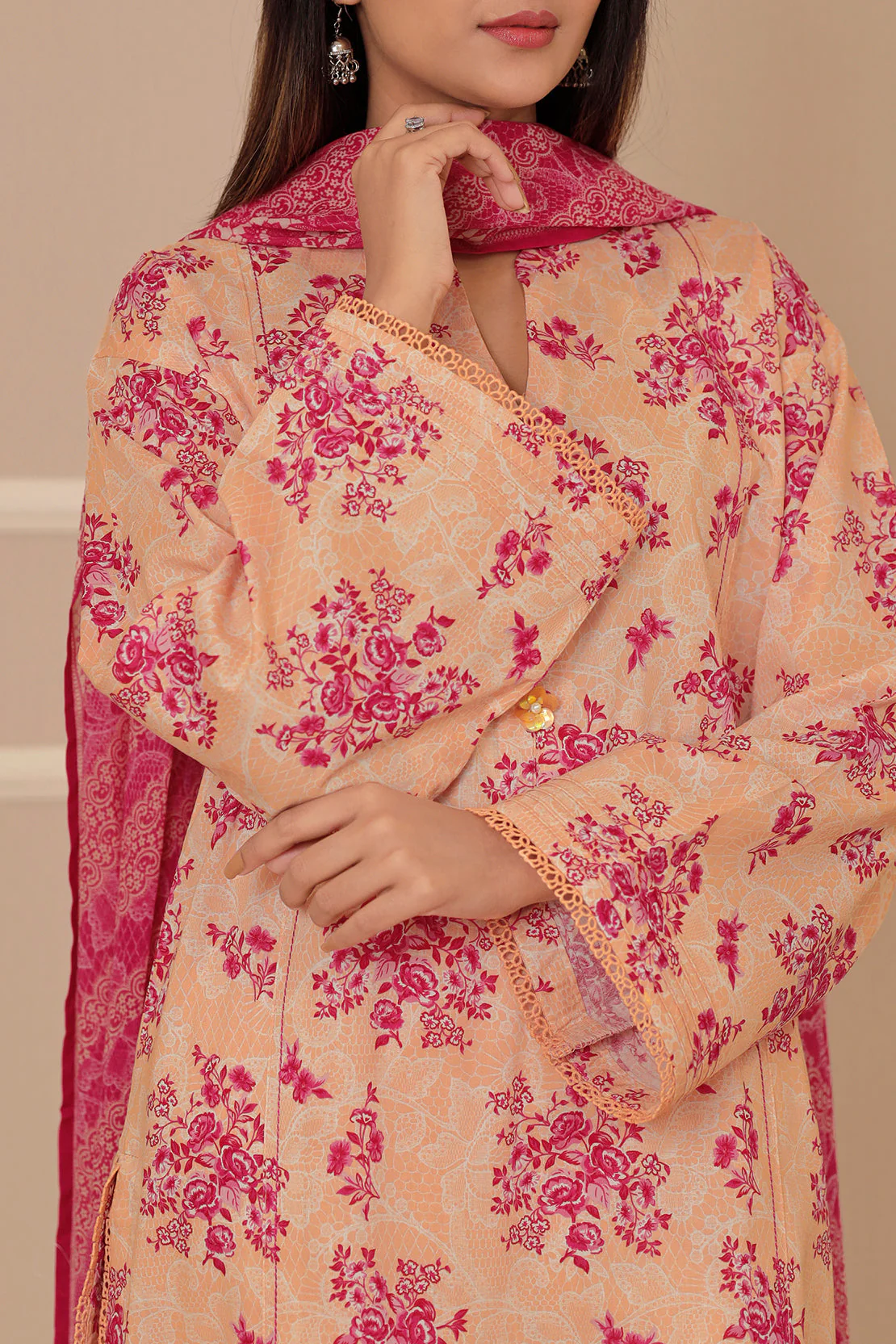 Unstitched Printed Lawn 3 Piece - Image 8