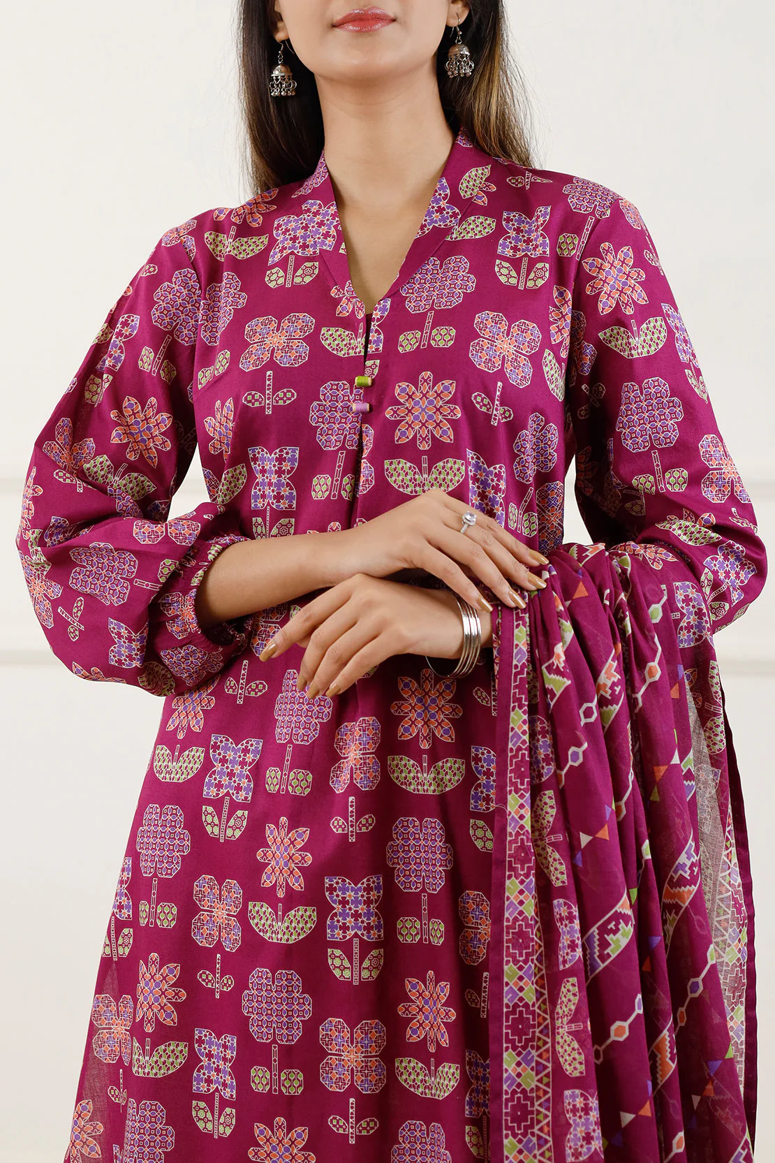 Unstitched Printed Lawn 3 Piece - Image 8