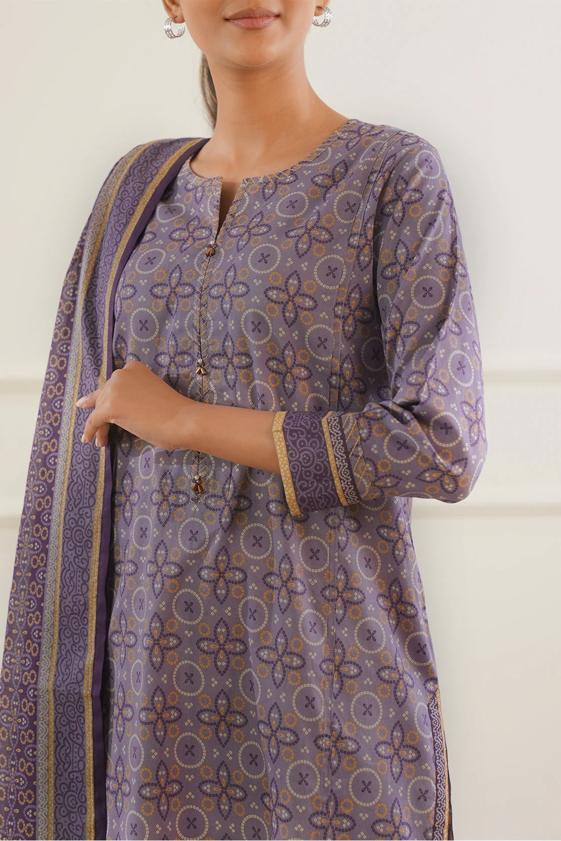 Unstitched Printed Lawn 3 Piece - Image 4