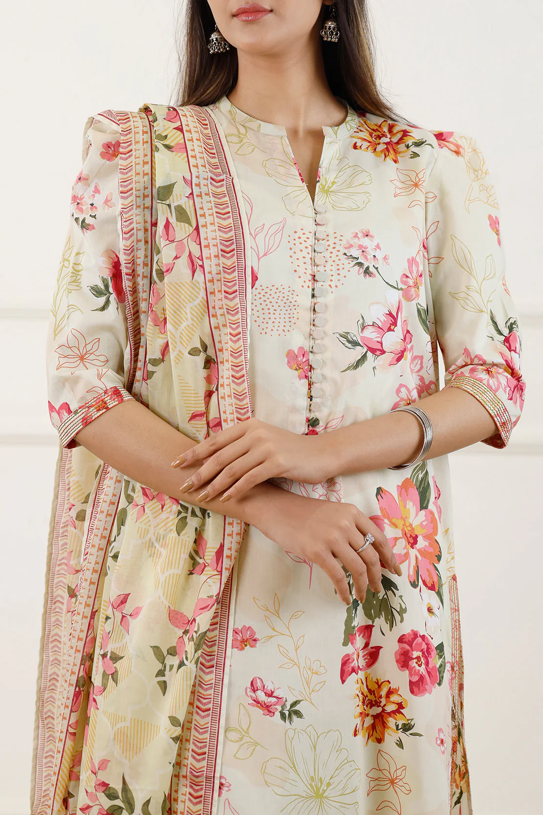 Unstitched Printed Lawn 3 Piece